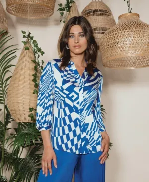 Abstract Print Blouse