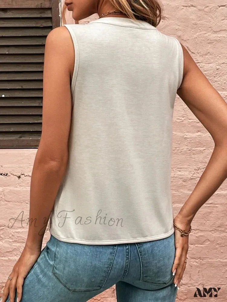 Amy Fashion - Fashion Style Elegant Pleated V-neck Blouse