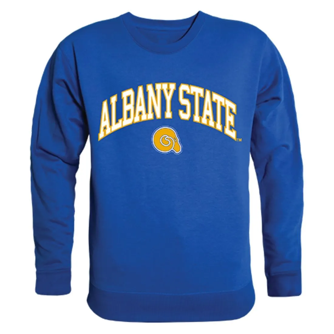 ASU Albany State University Campus Crewneck Pullover Sweatshirt Sweater Royal