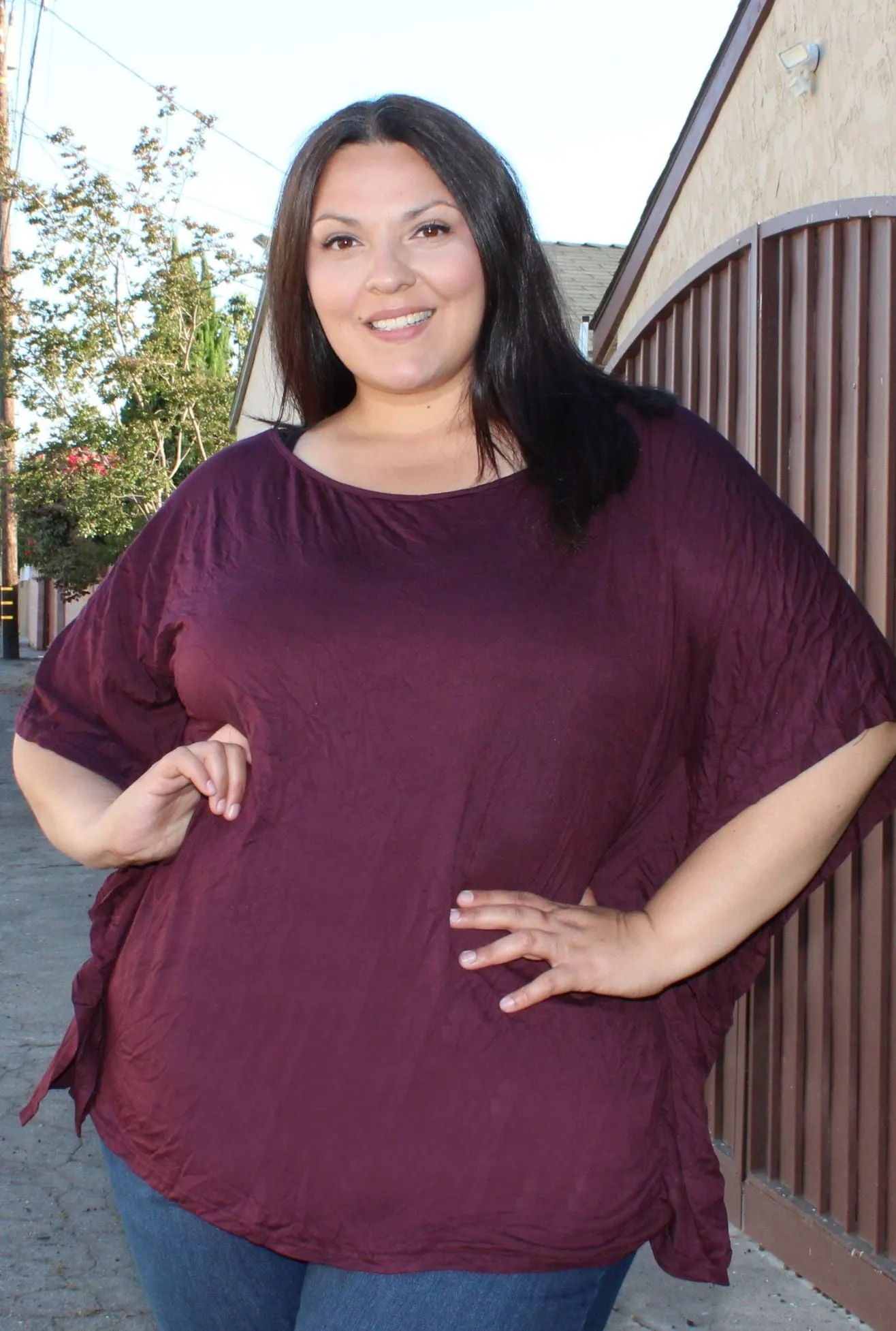 Bloomchic Crew Neck Boxed Top, Size 12,18,20