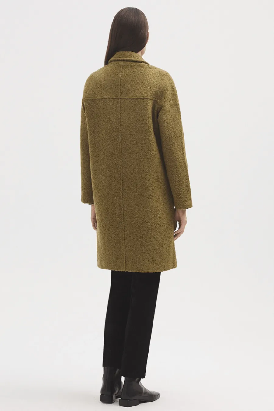 Boucle Coat Khaki