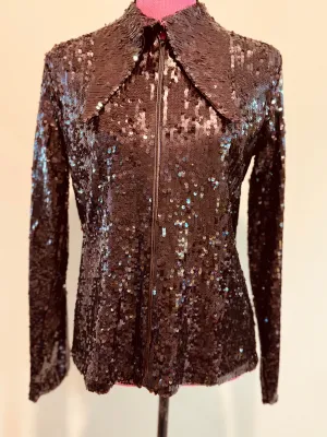 Brown sequin jacket