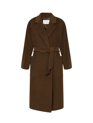 Camel Waist Sash Coat