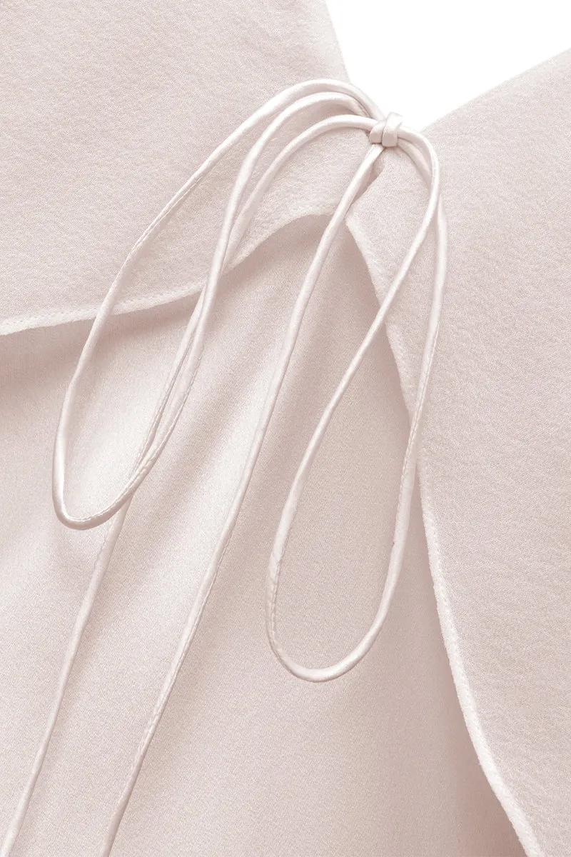 CRETE SILK MIDI DRESS IN PINK