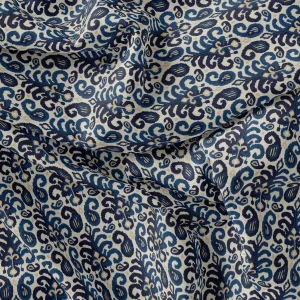 Decorative Paisley Seamless Repeat Digital Printed Fabric - Weightless