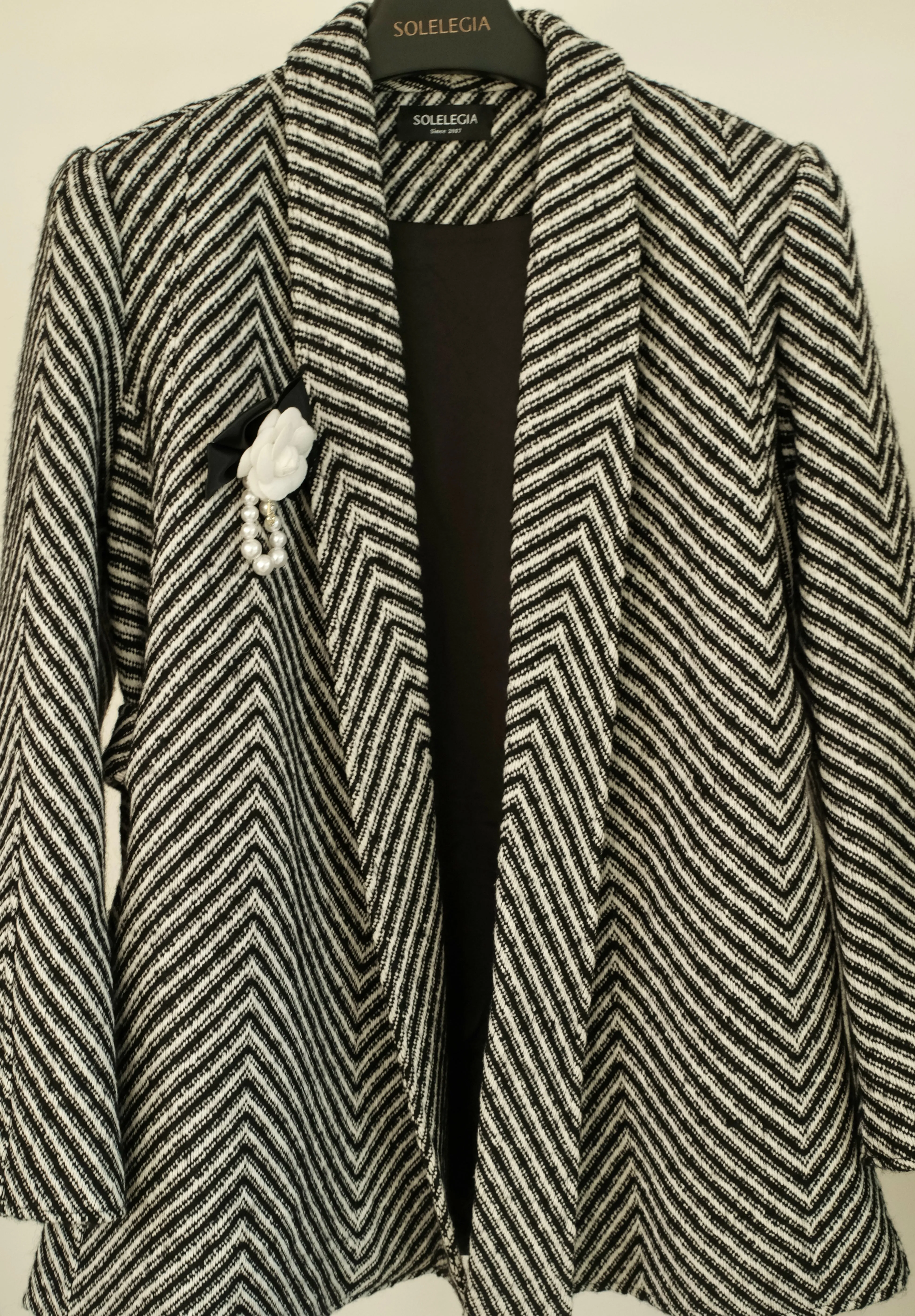 Elegant Wool Cape Coat