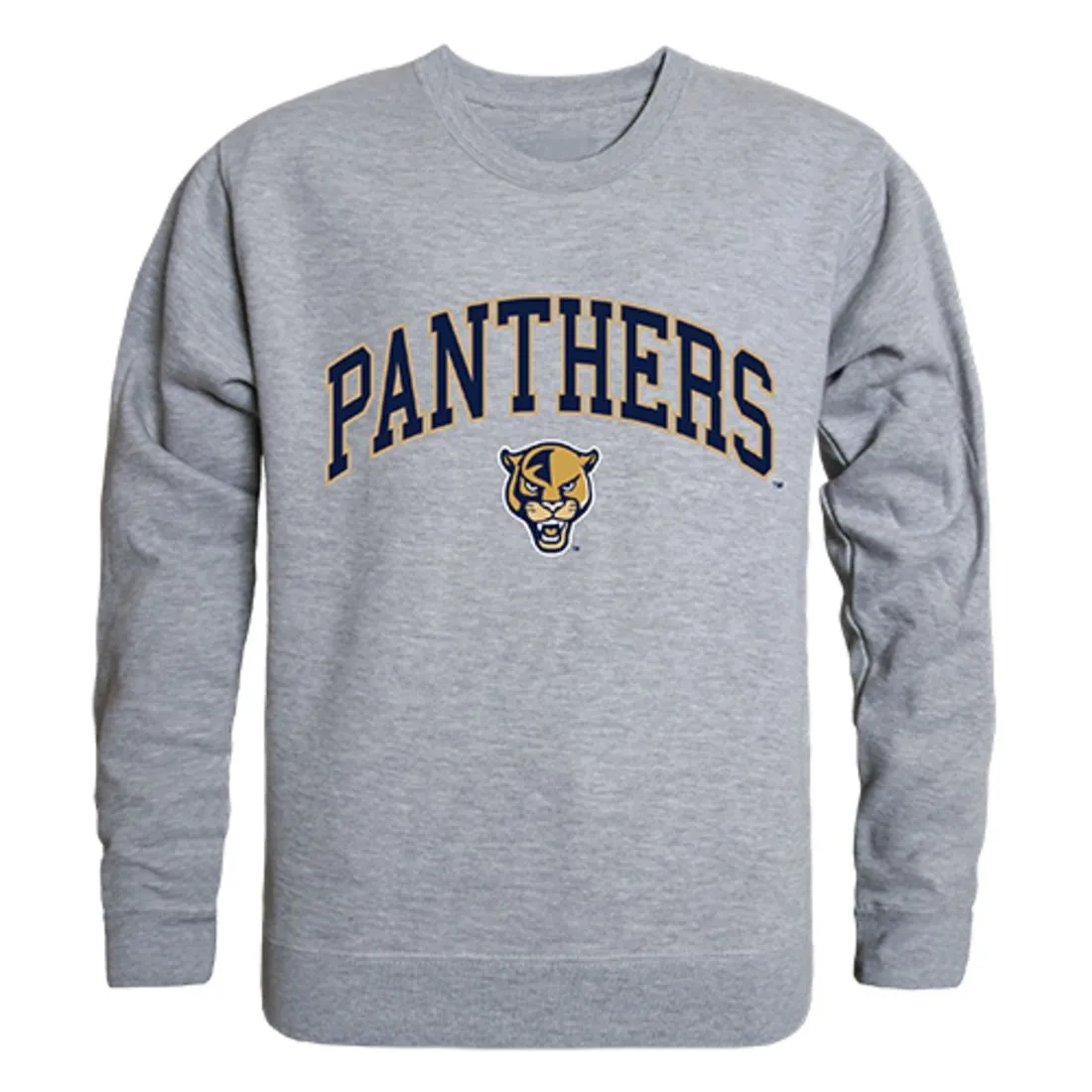 FIU Florida International University Campus Crewneck Pullover Sweatshirt Sweater Heather Grey