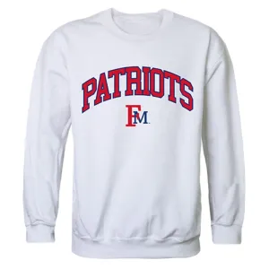 FMU Francis Marion University Campus Crewneck Pullover Sweatshirt Sweater White
