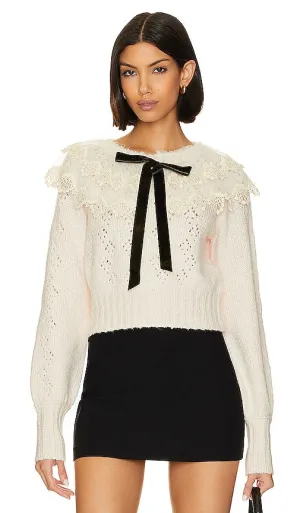 Free People Hold Me Closer Sweater in Blush