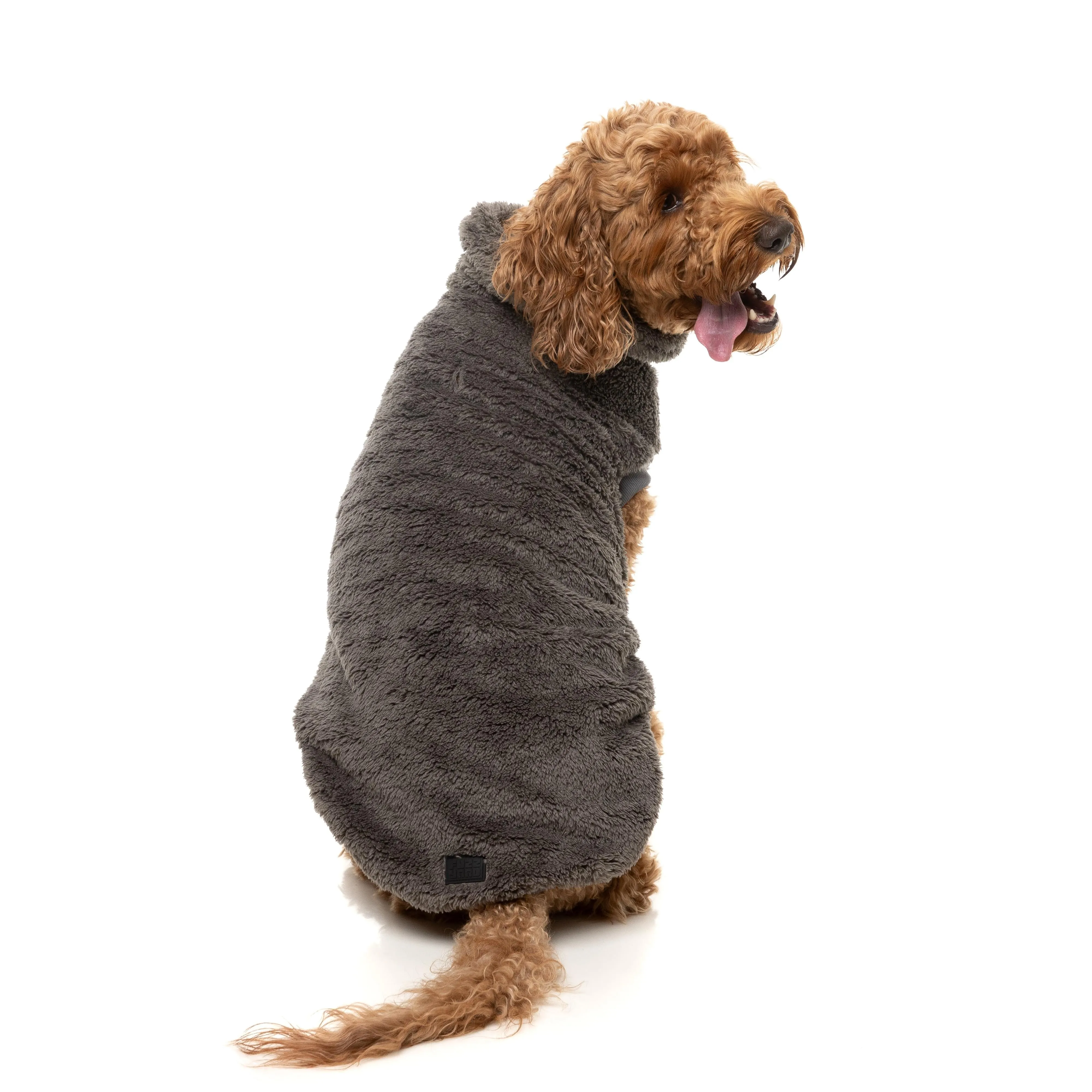 FuzzYard Dog Apparel Turtle Teddy 25 Sweater Gunmetal Grey Size 7