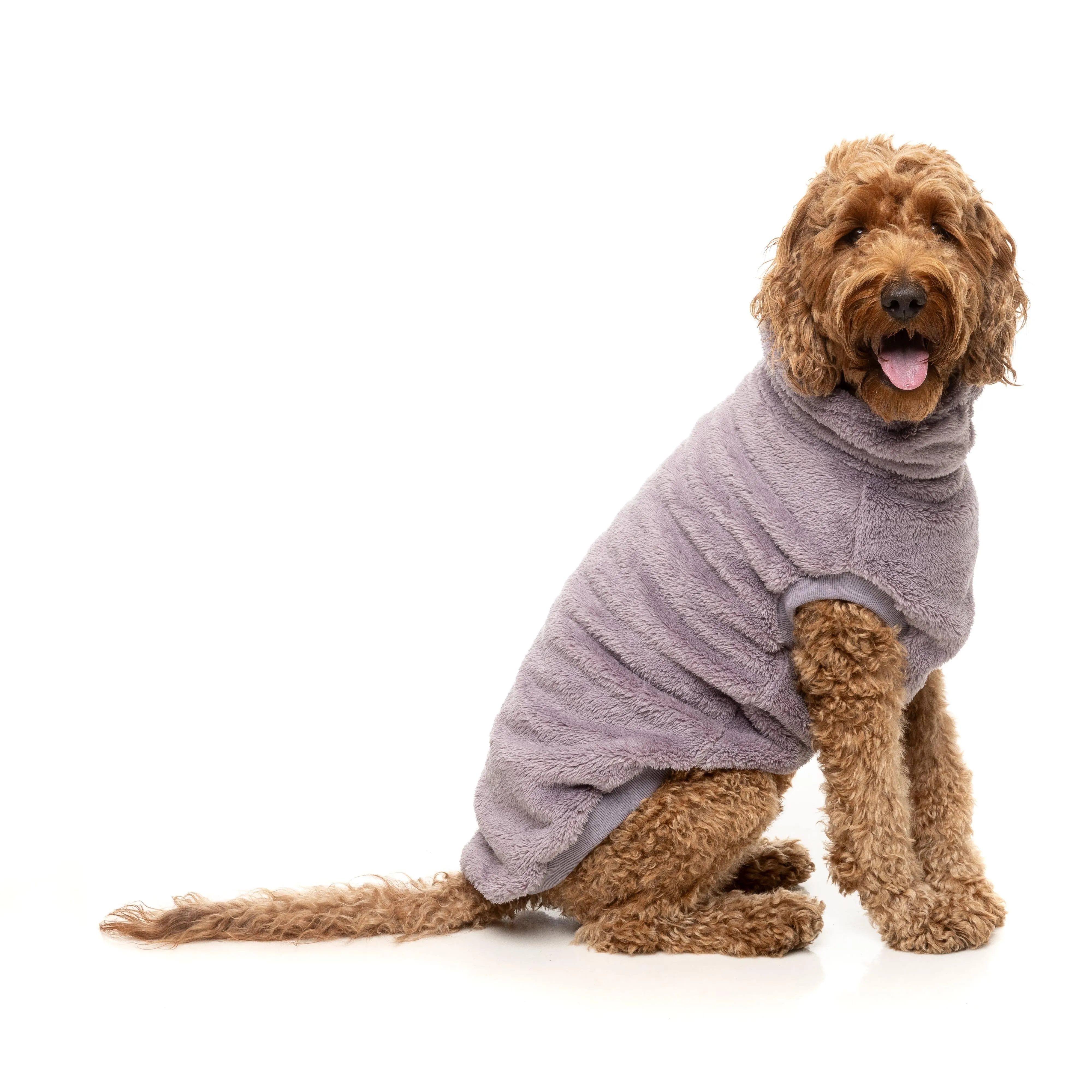 FuzzYard Dog Apparel Turtle Teddy 25 Sweater Lavender Size 3 ^ ^