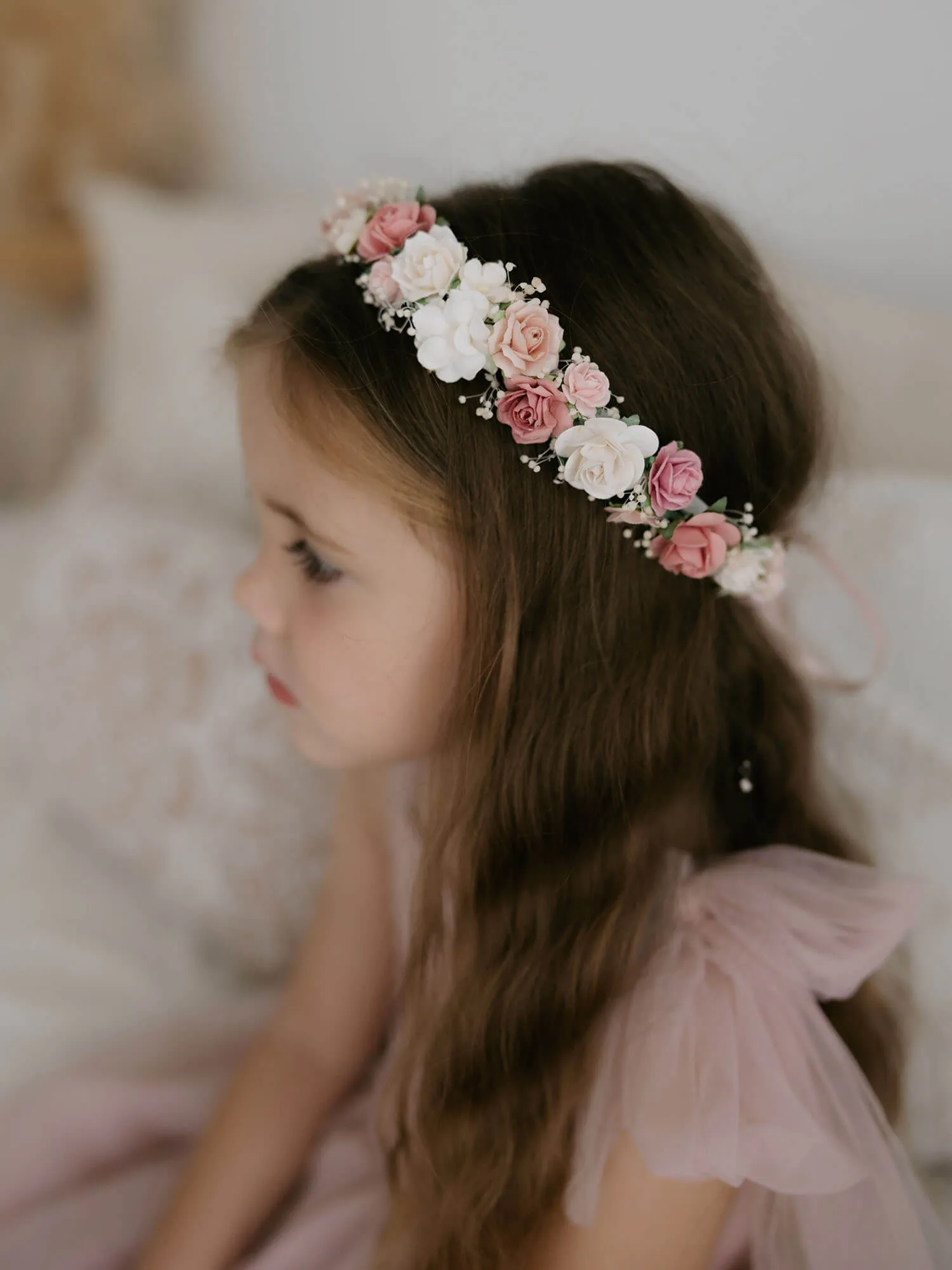 Harper dress - tea length - dusty pink