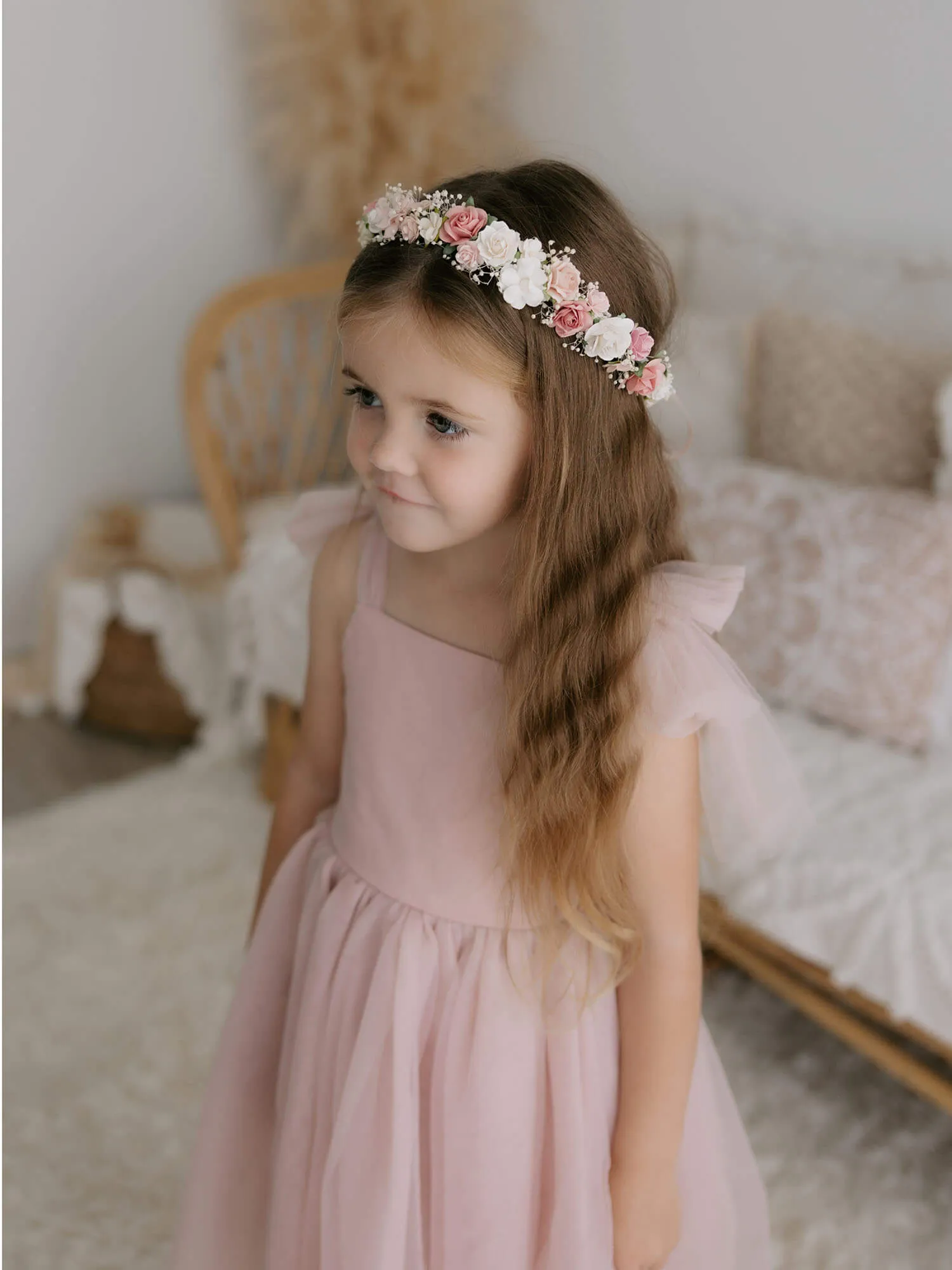 Harper dress - tea length - dusty pink