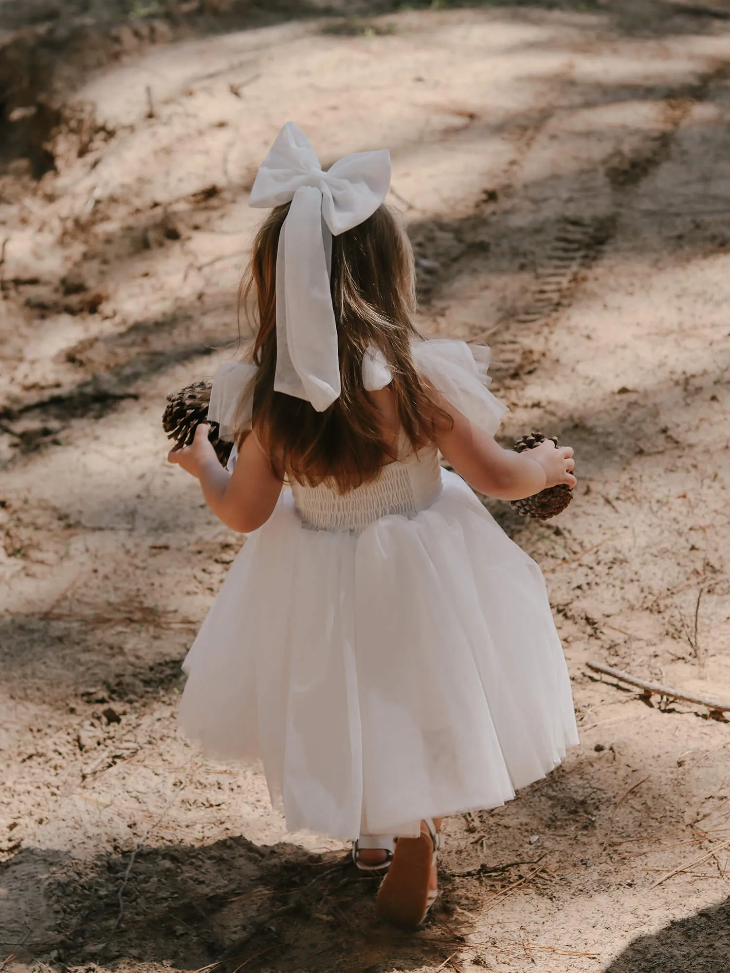 Harper dress - tea length - ivory