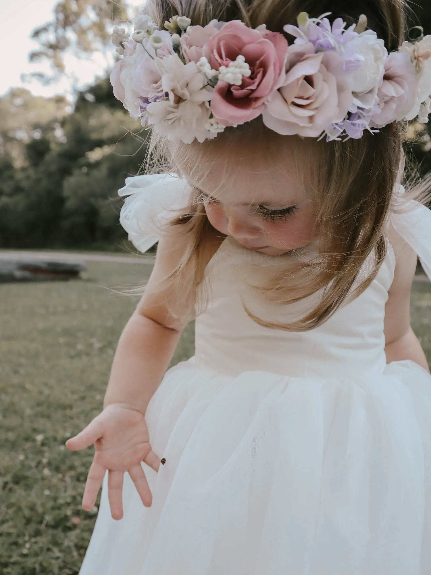 Harper dress - tea length - ivory