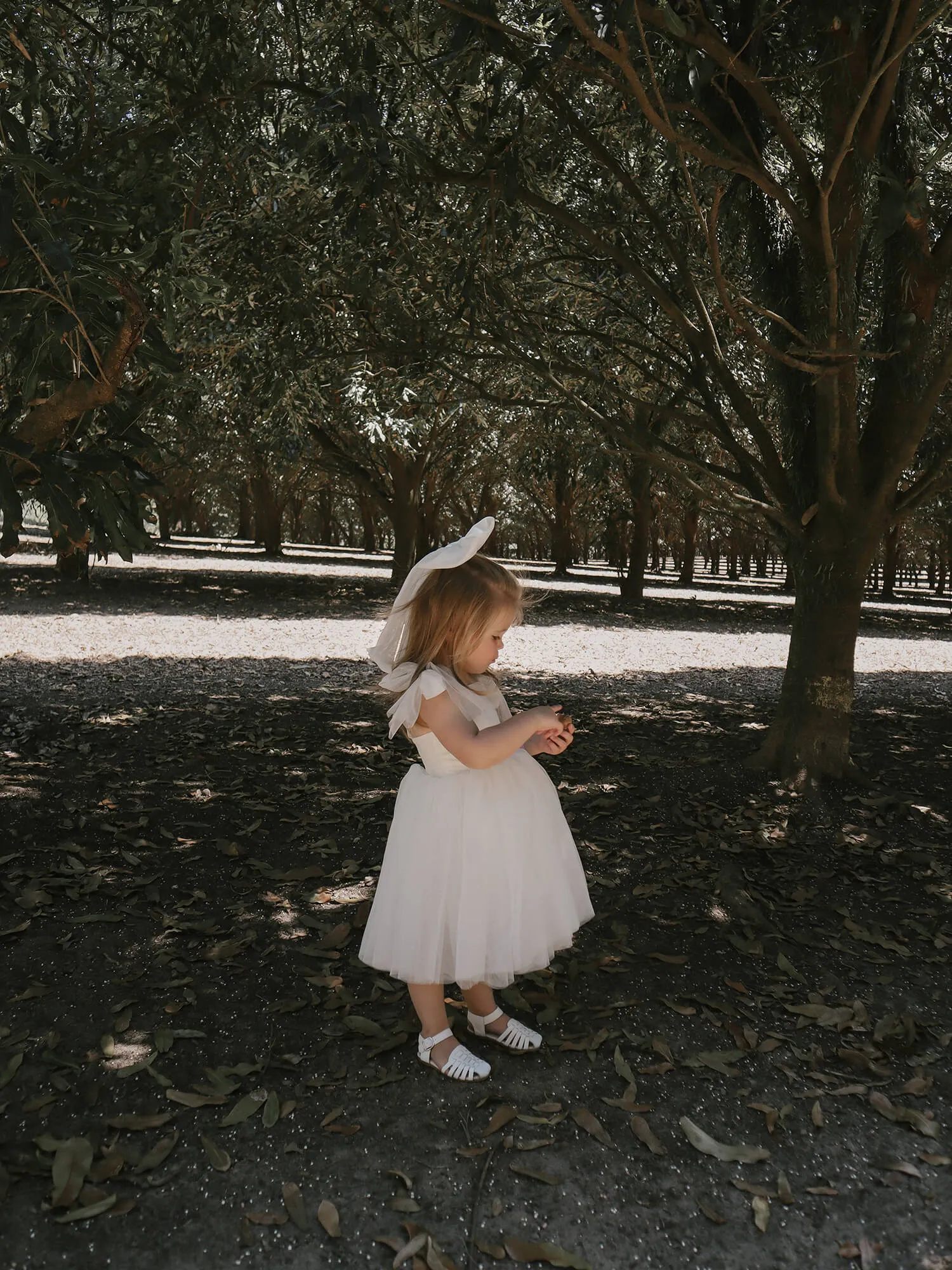 Harper dress - tea length - ivory