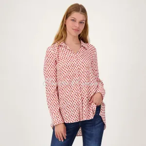 Just White Blouse with Back Pleat Detail – Style J1047