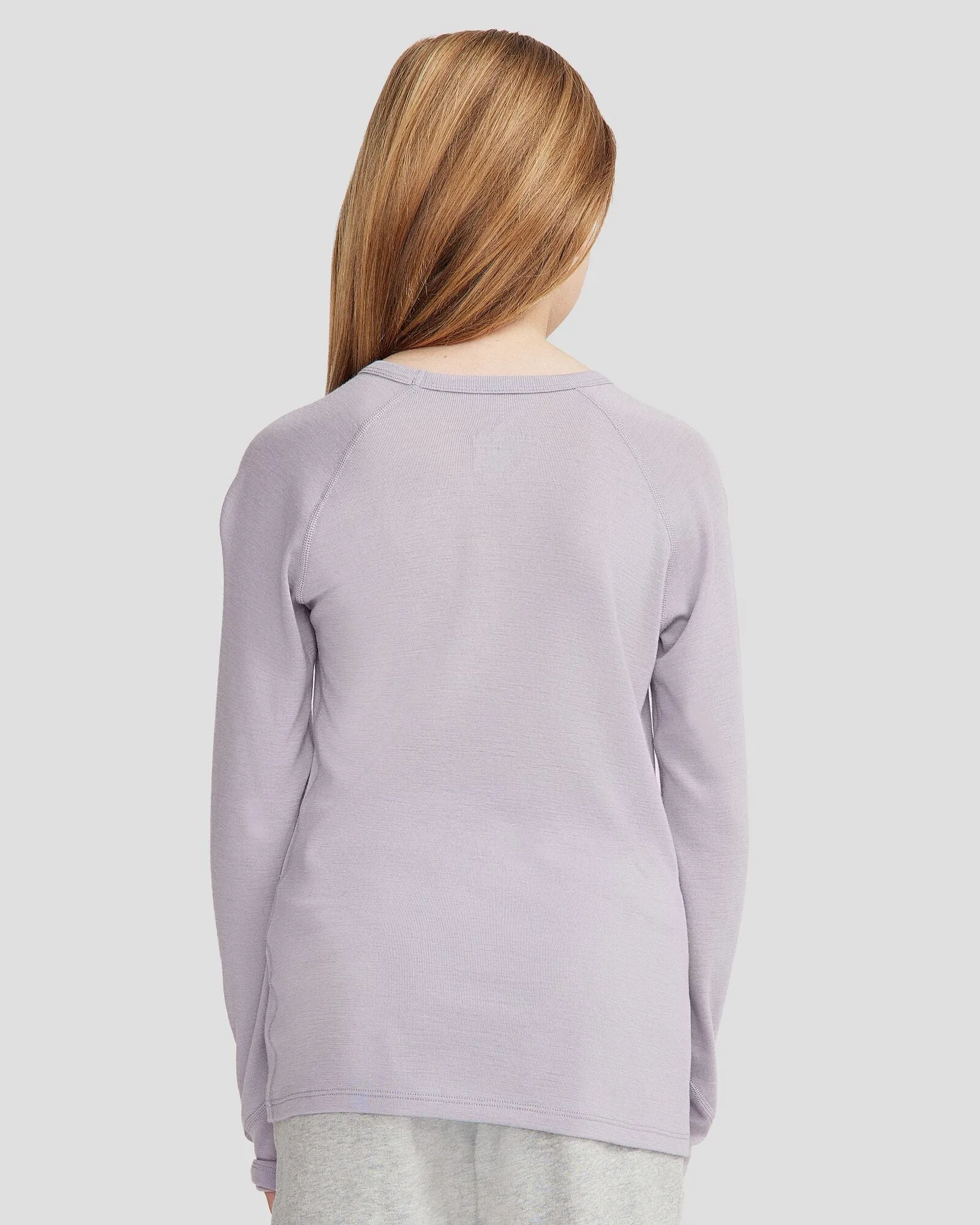 Kids' KMDMerino Baselayer Long Sleeve Top - Light Haze