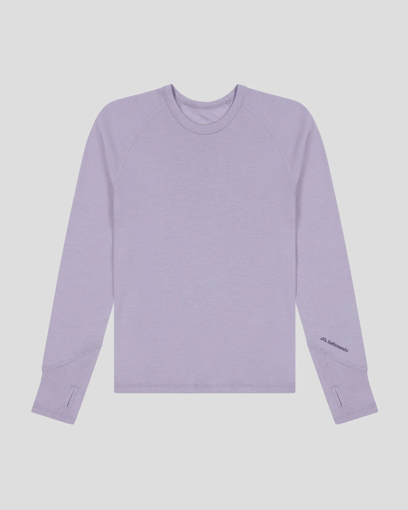 Kids' KMDMerino Baselayer Long Sleeve Top - Light Haze