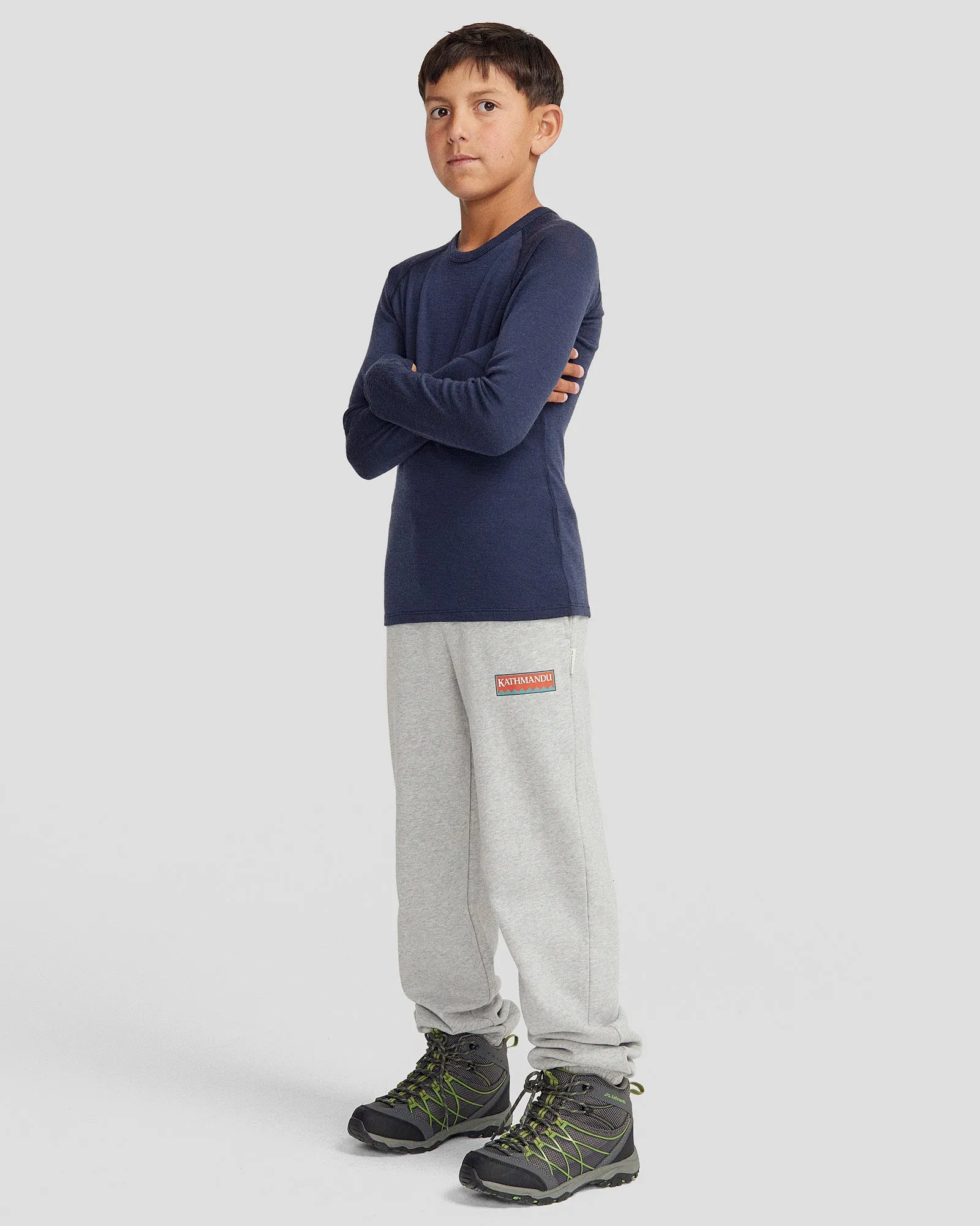 Kids' KMDMerino Baselayer Long Sleeve Top - Pure Navy