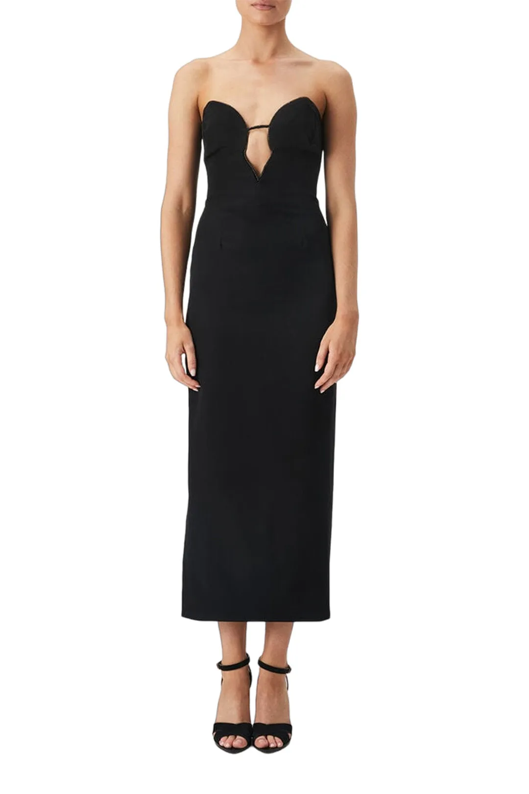 Lilah Midi Dress In Black