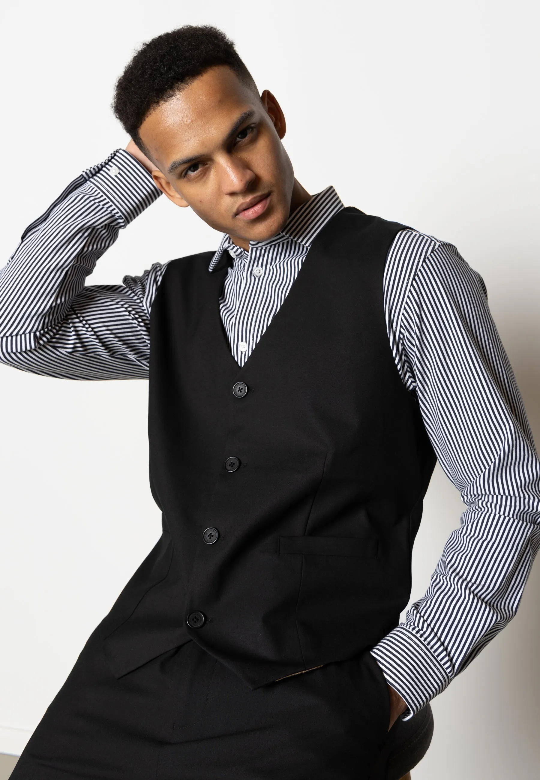 Louis XO waistcoat - Sort
