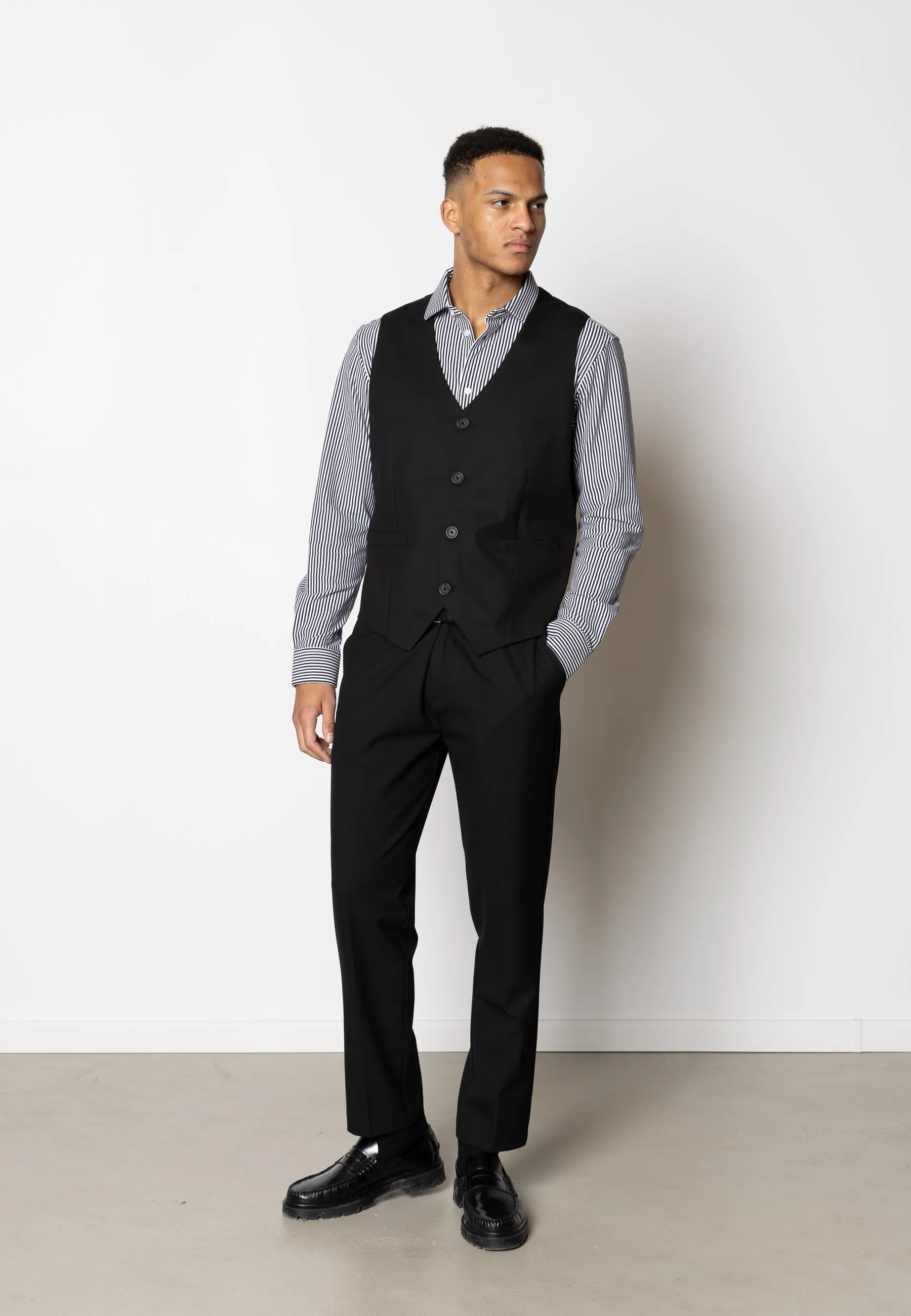 Louis XO waistcoat - Sort