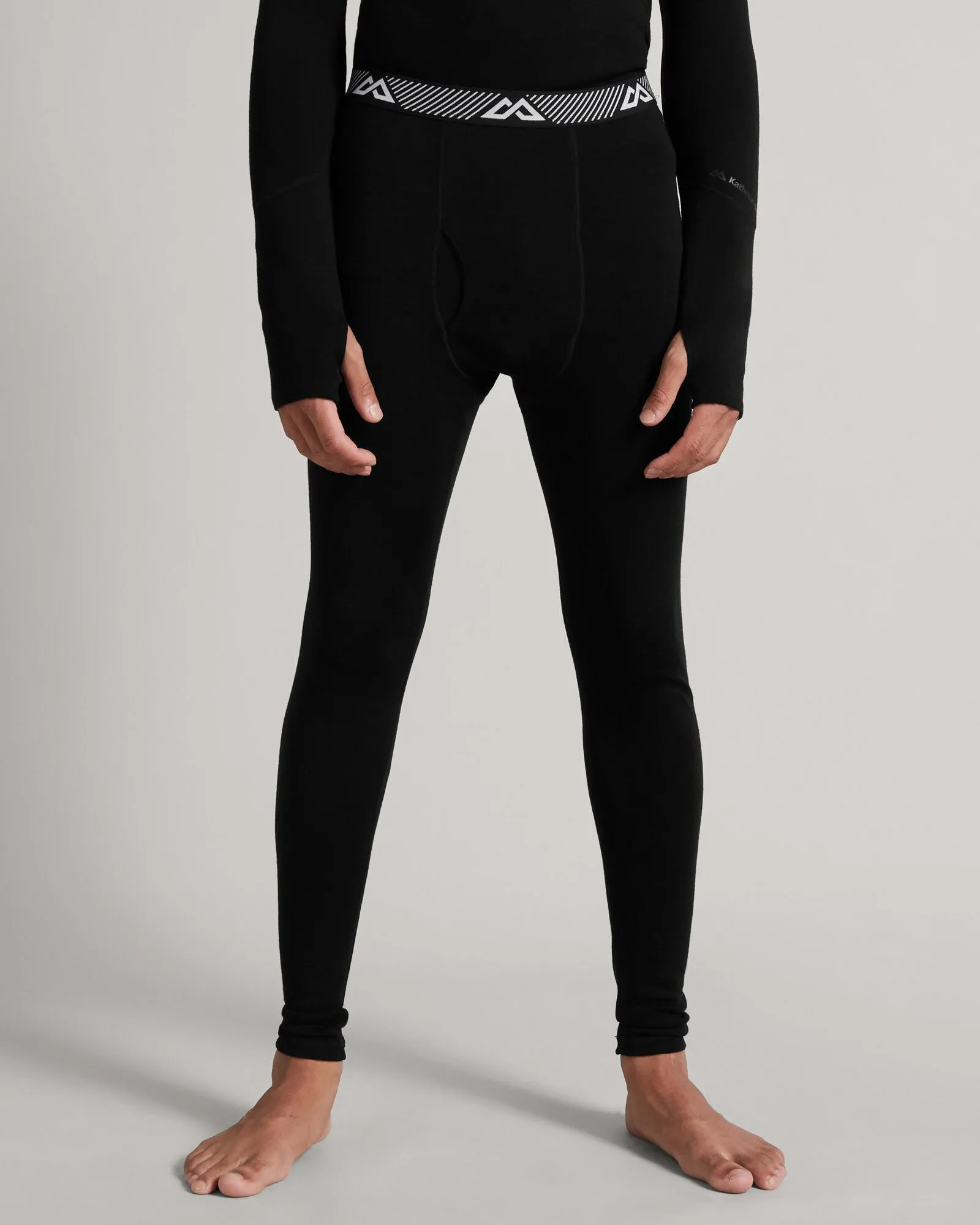 Men's KMDMerino Baselayer Long John Pants - Black