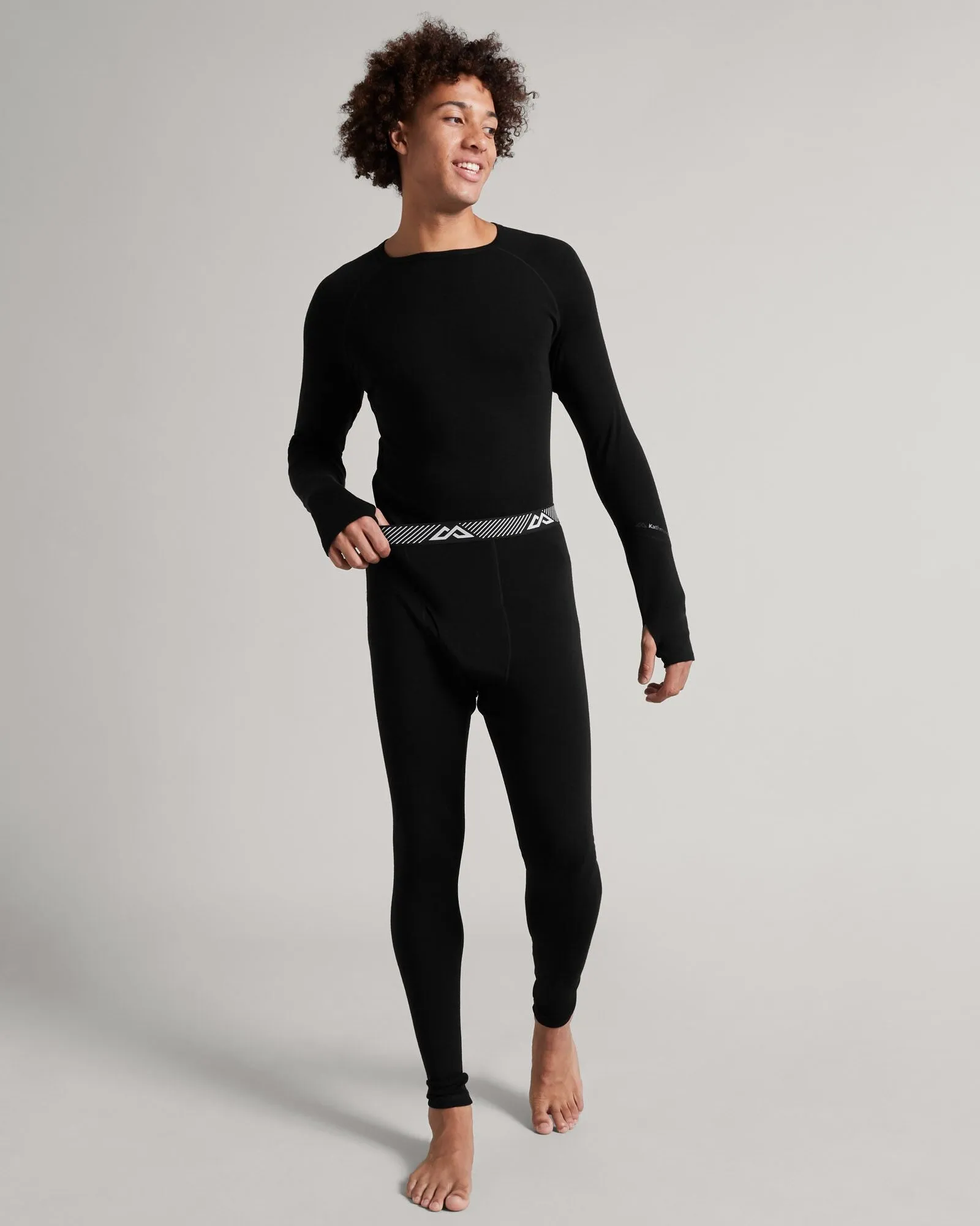 Men's KMDMerino Baselayer Long John Pants - Black