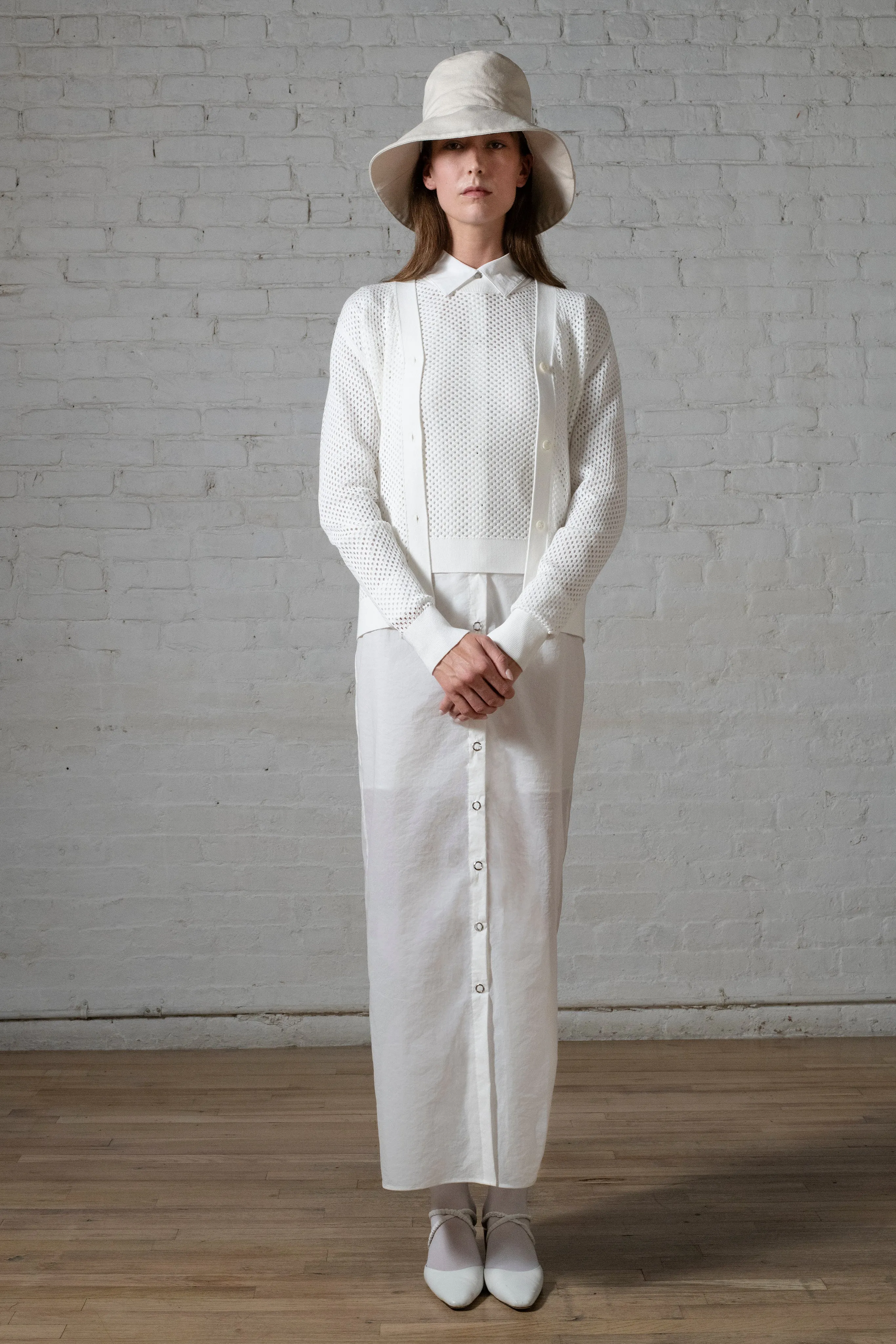 MESH POINTELLE CARDIGAN