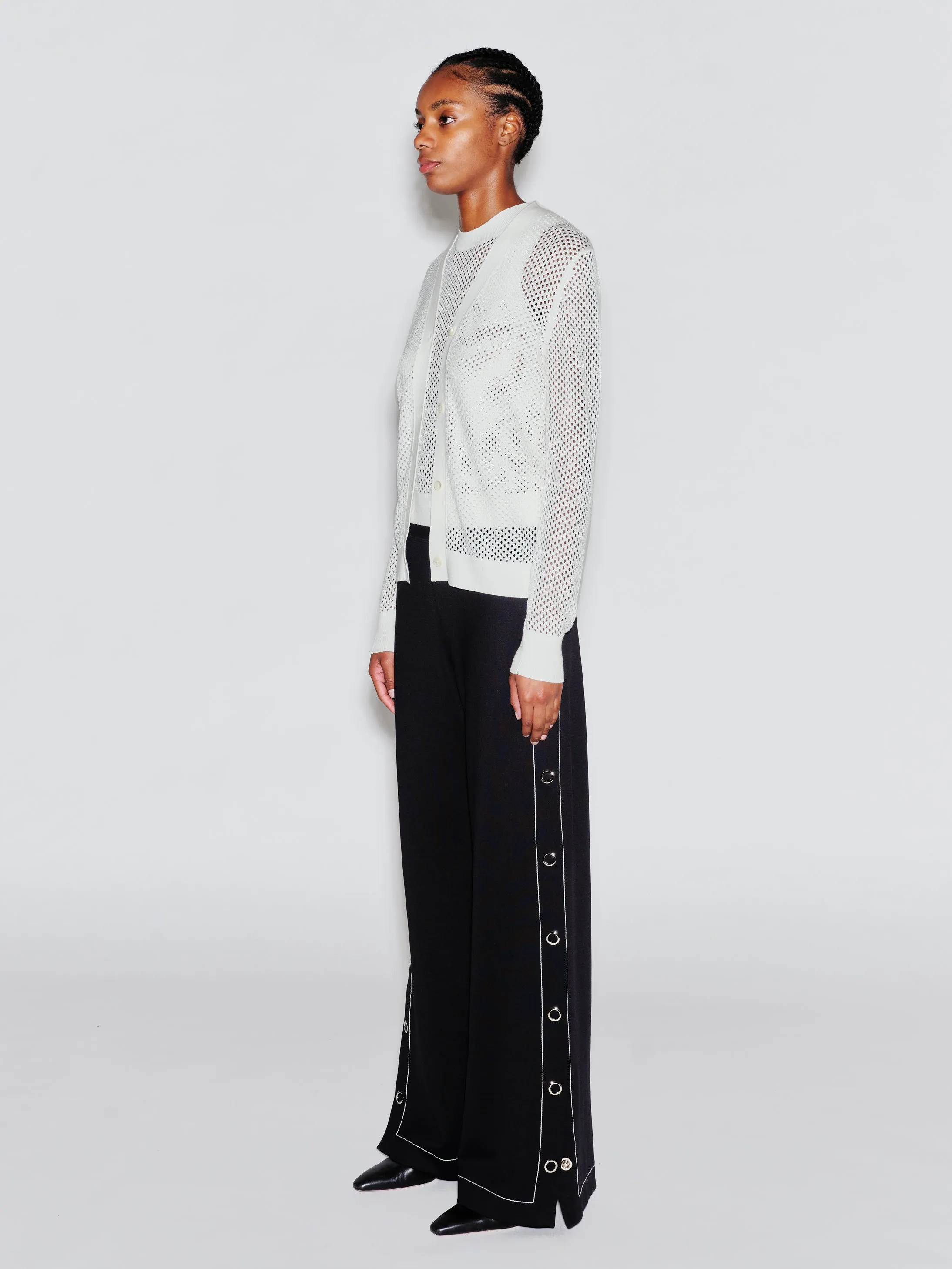 MESH POINTELLE CARDIGAN