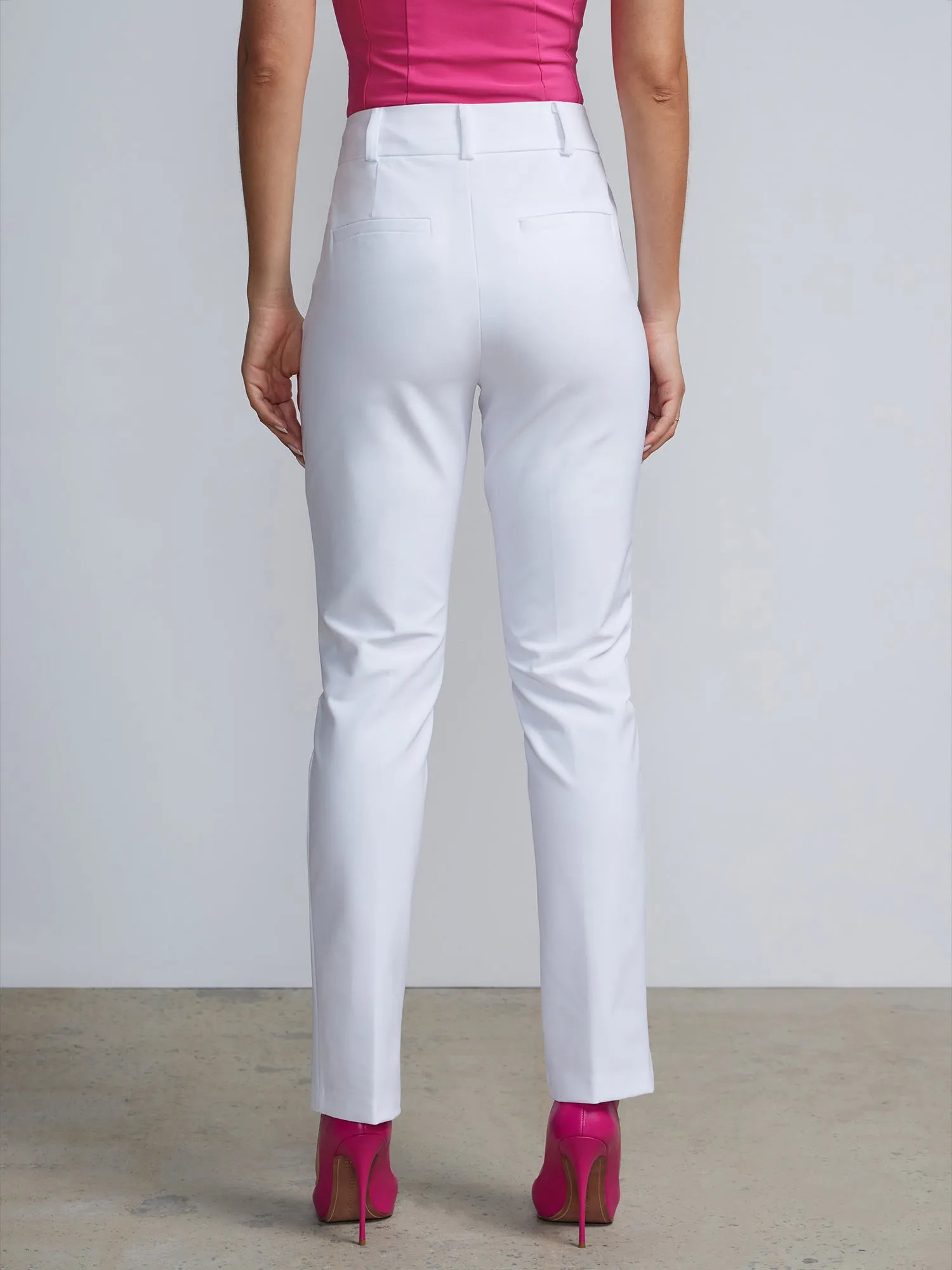 Mid Rise Slit Pants