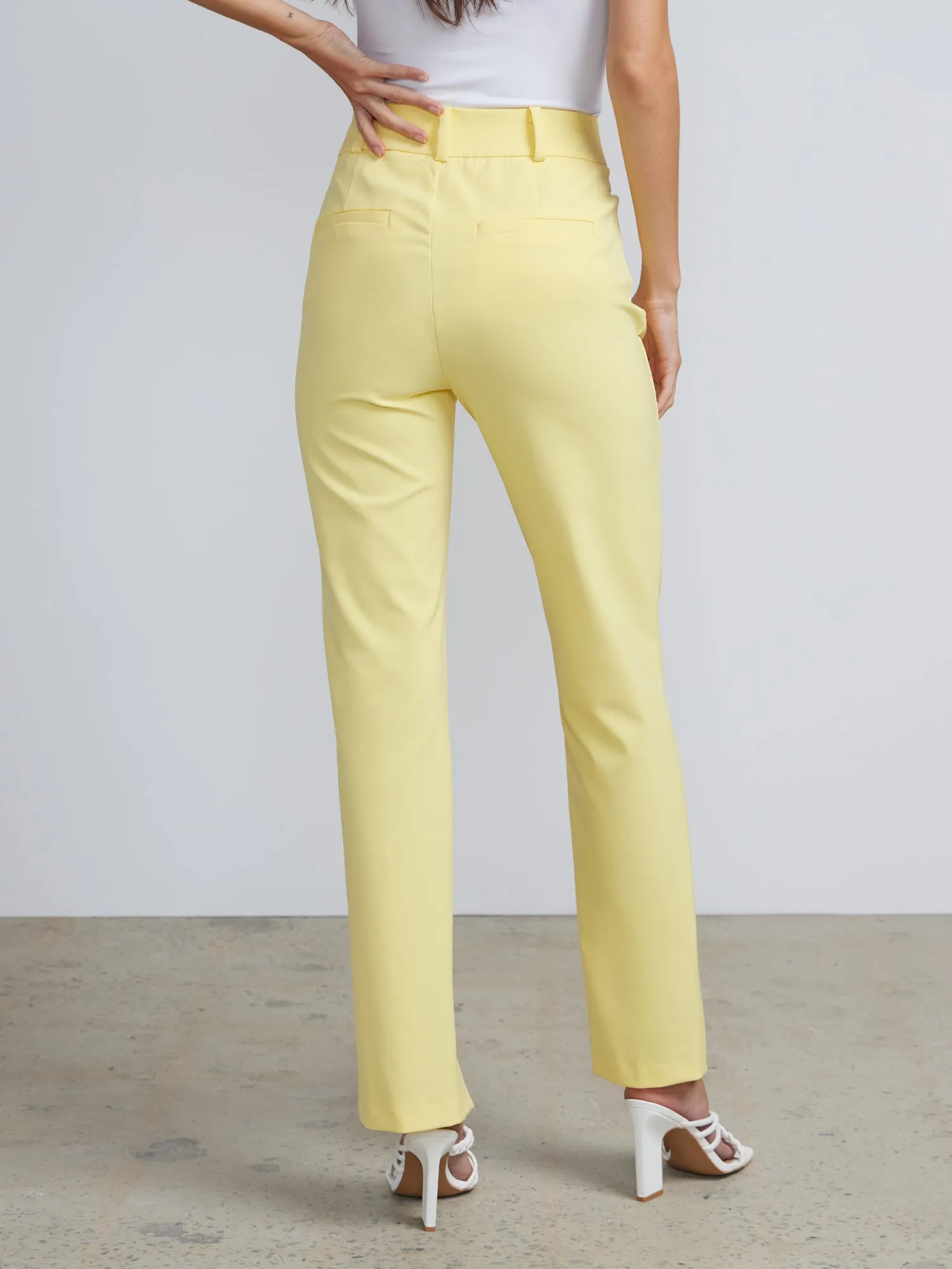 Mid Rise Slit Pants