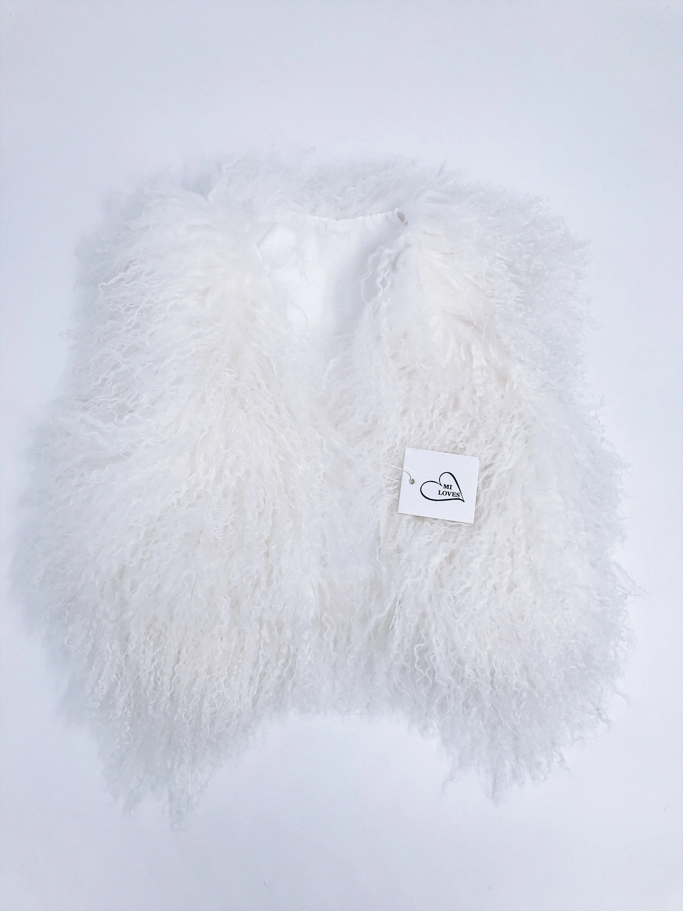 MILOVES Signature Luxurious Mongolian  fur kids vest
