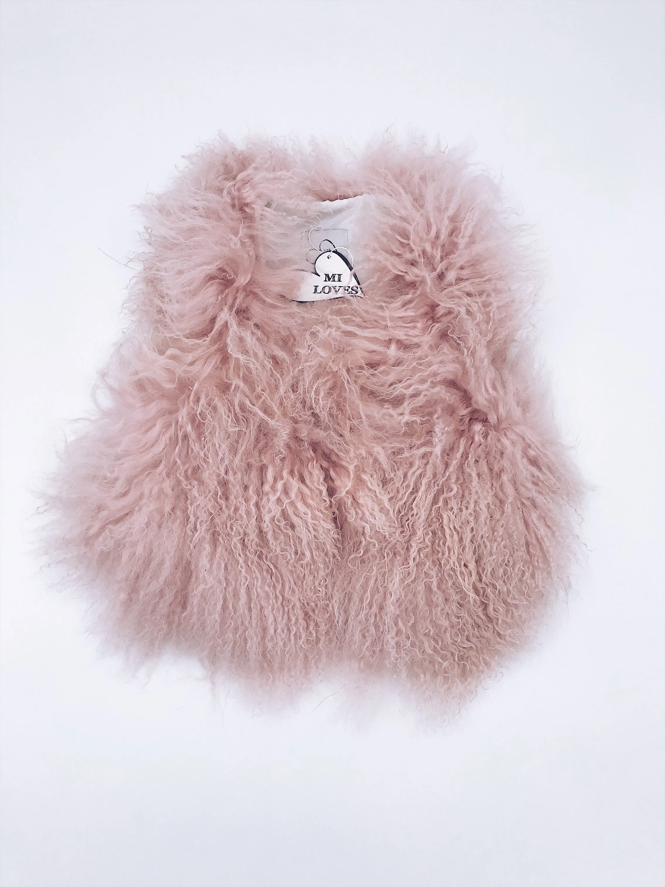 MILOVES Signature Luxurious Mongolian  fur kids vest