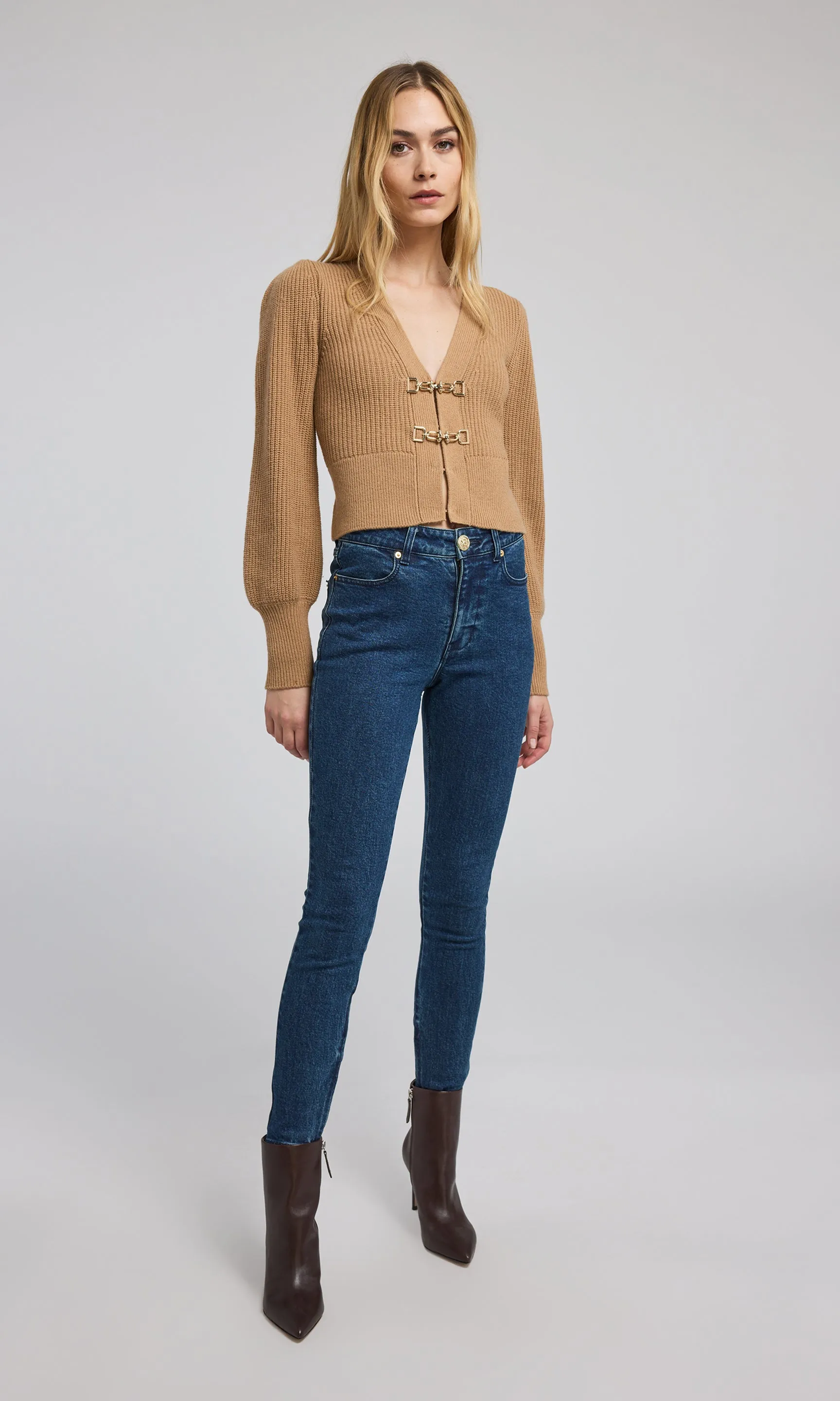Monse Saddle Buckle Closure Cardigan