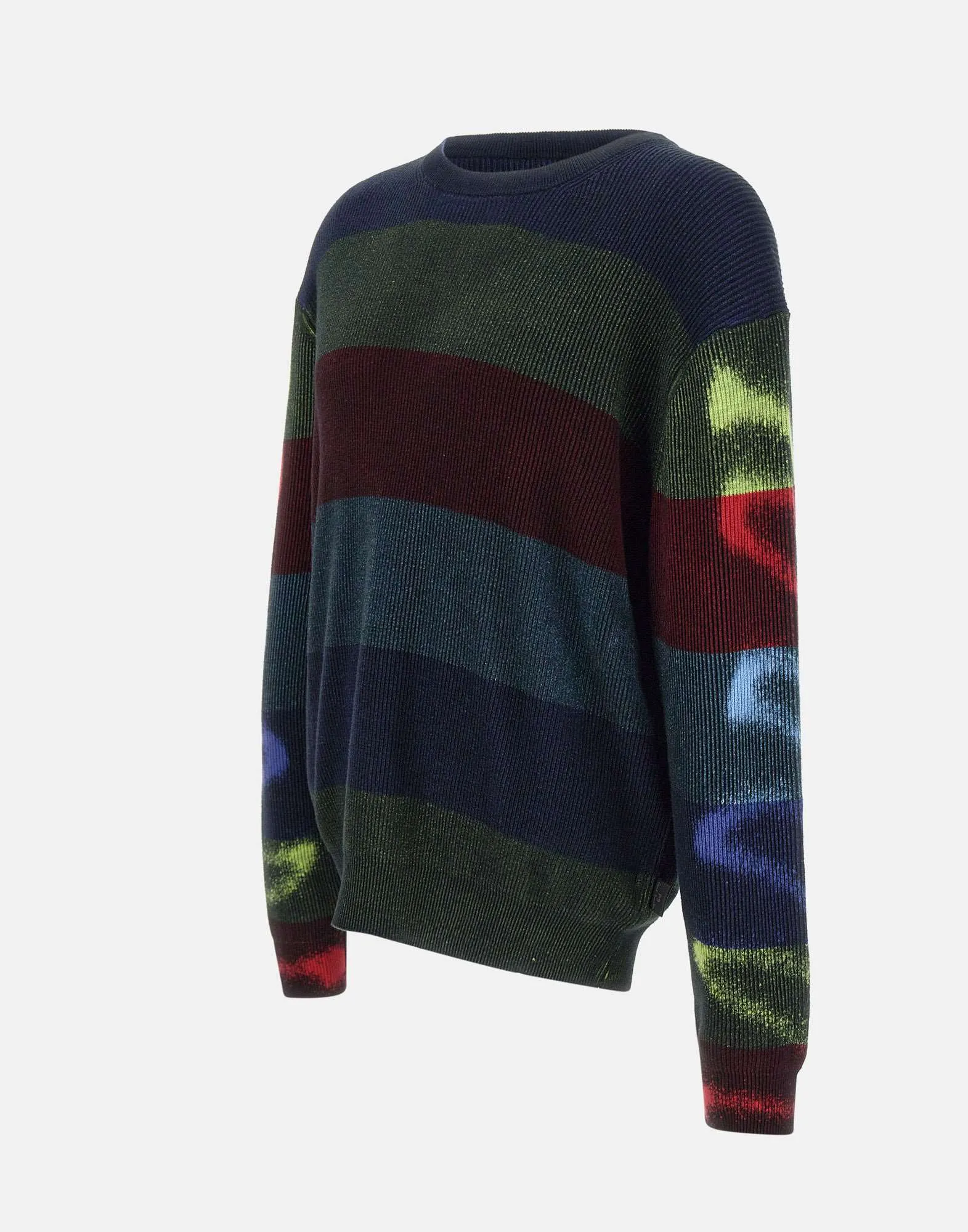 MultiColour Cotton Crew Neck Sweater