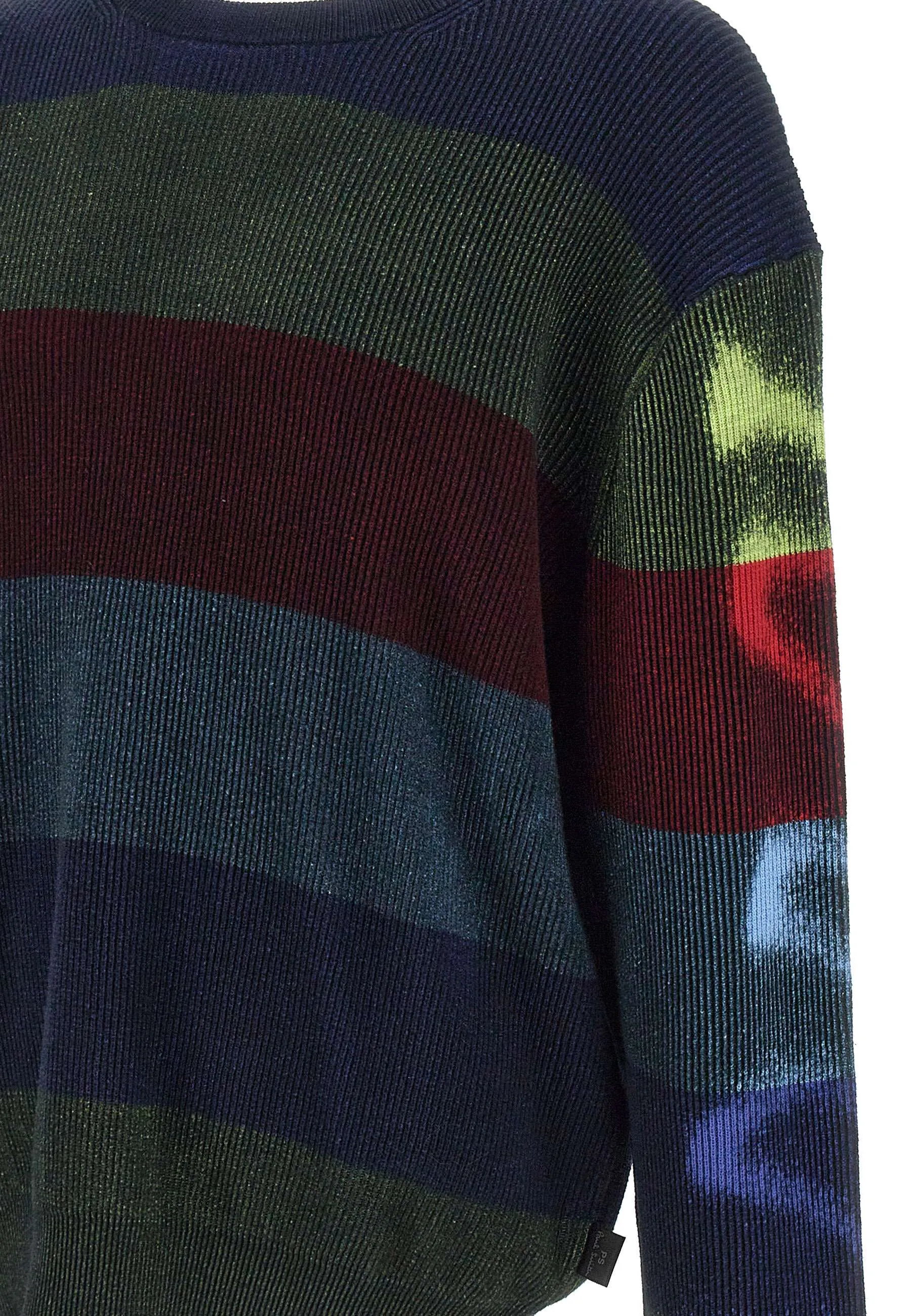 MultiColour Cotton Crew Neck Sweater
