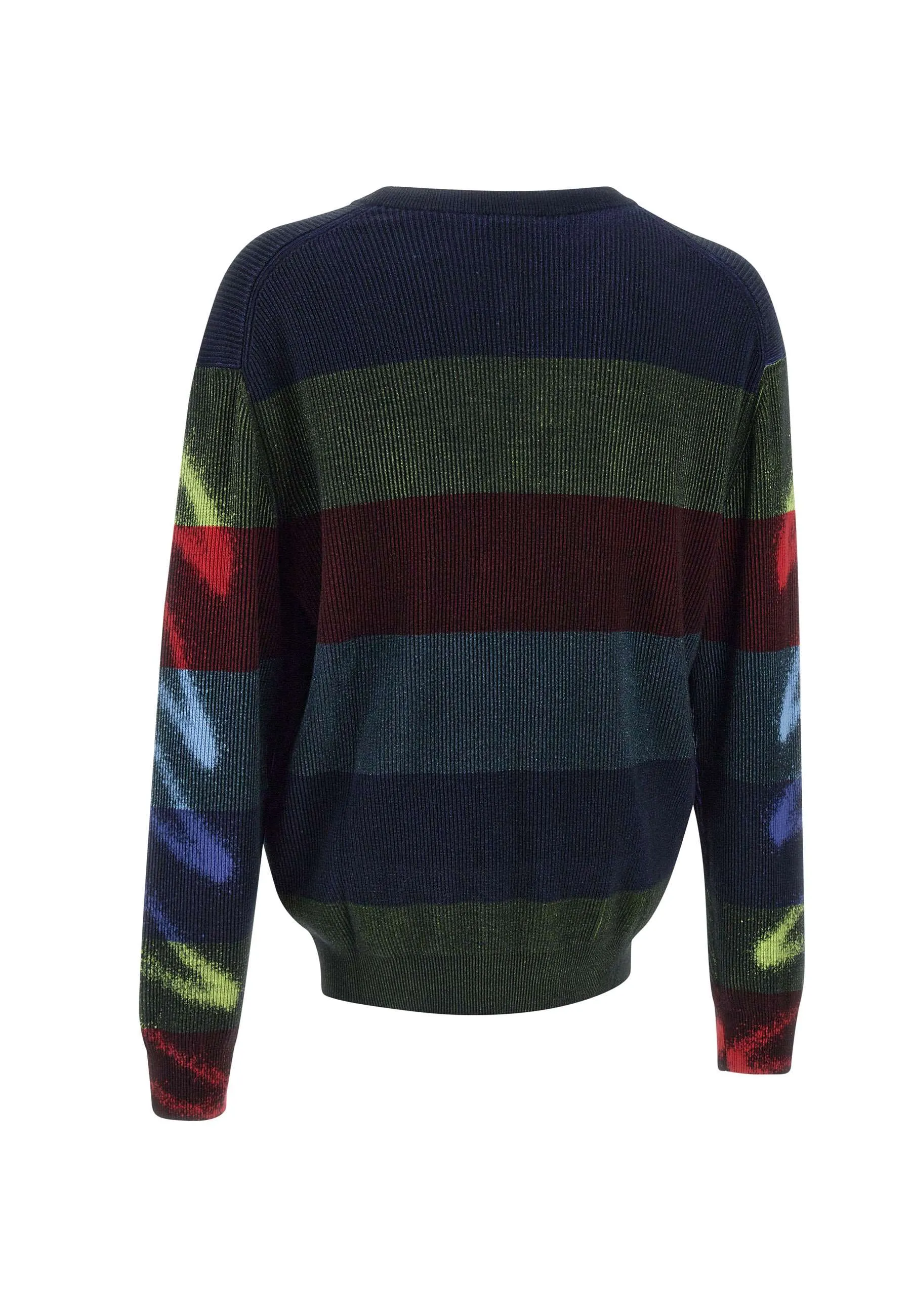 MultiColour Cotton Crew Neck Sweater