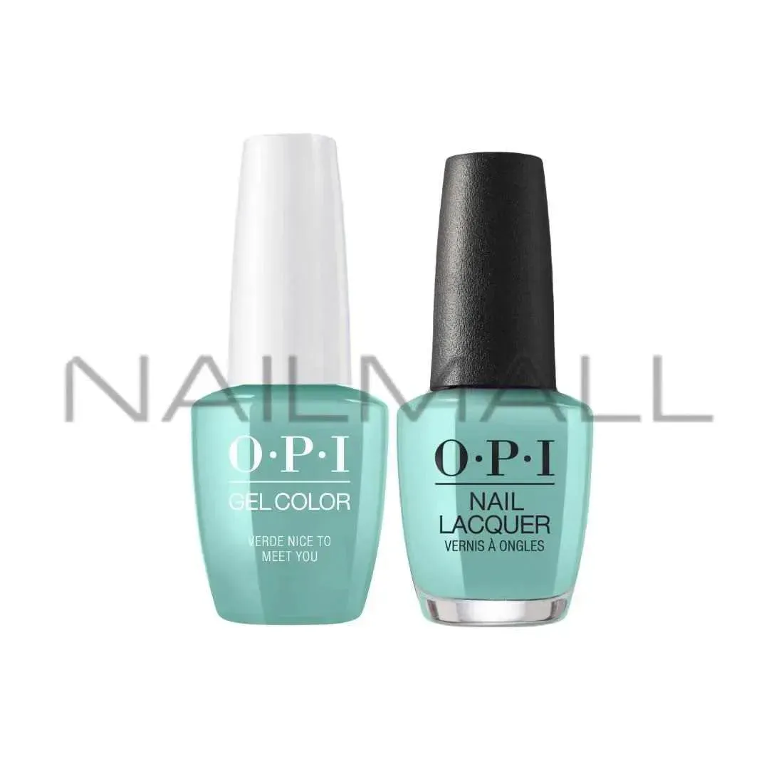 OPI	Spring 2020	Mexico City	Gel Duo	Matching Gelcolor and Nail Polish	Verde Nice to Meet You	M84