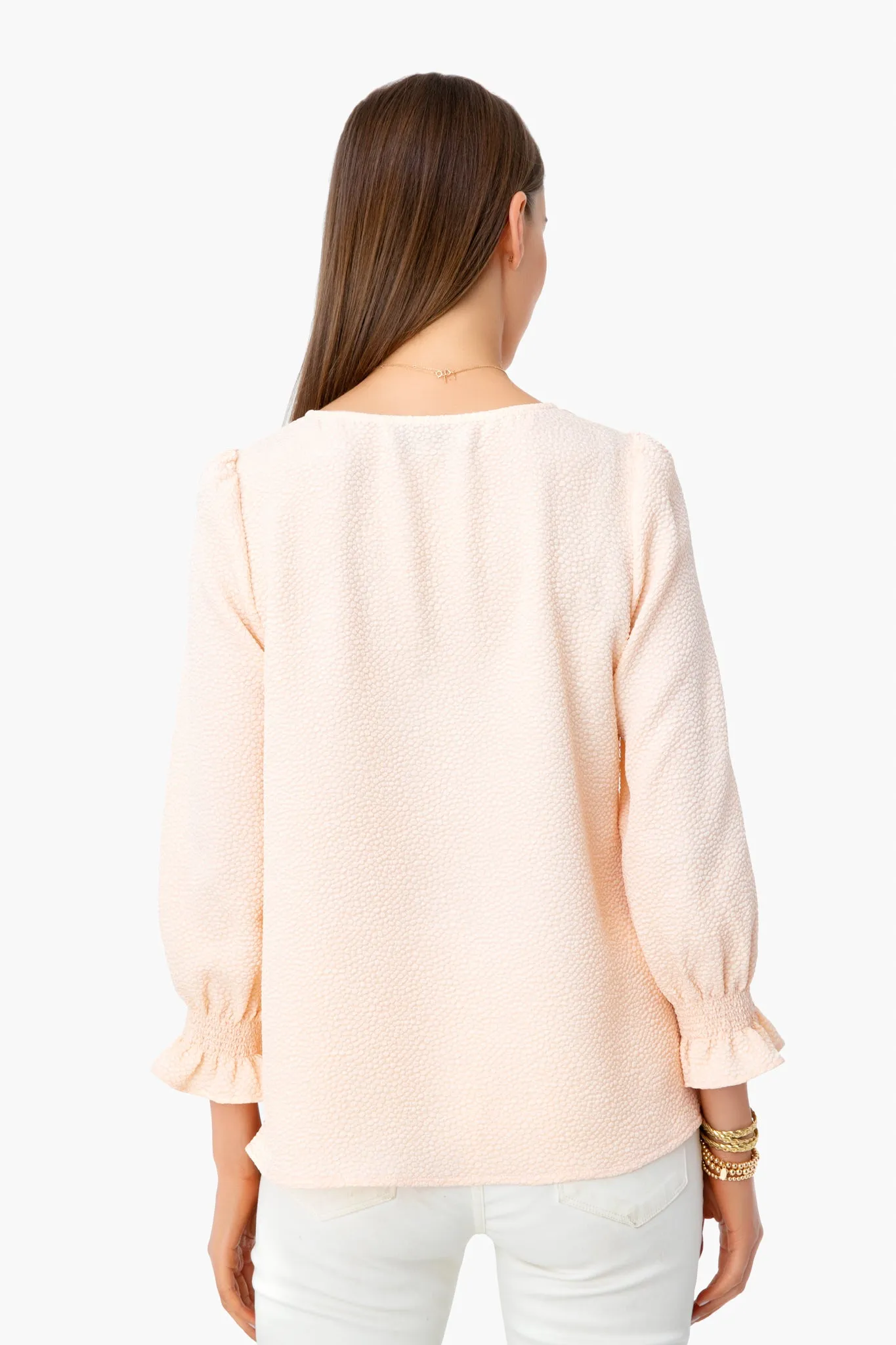 Peach Easton Blouse