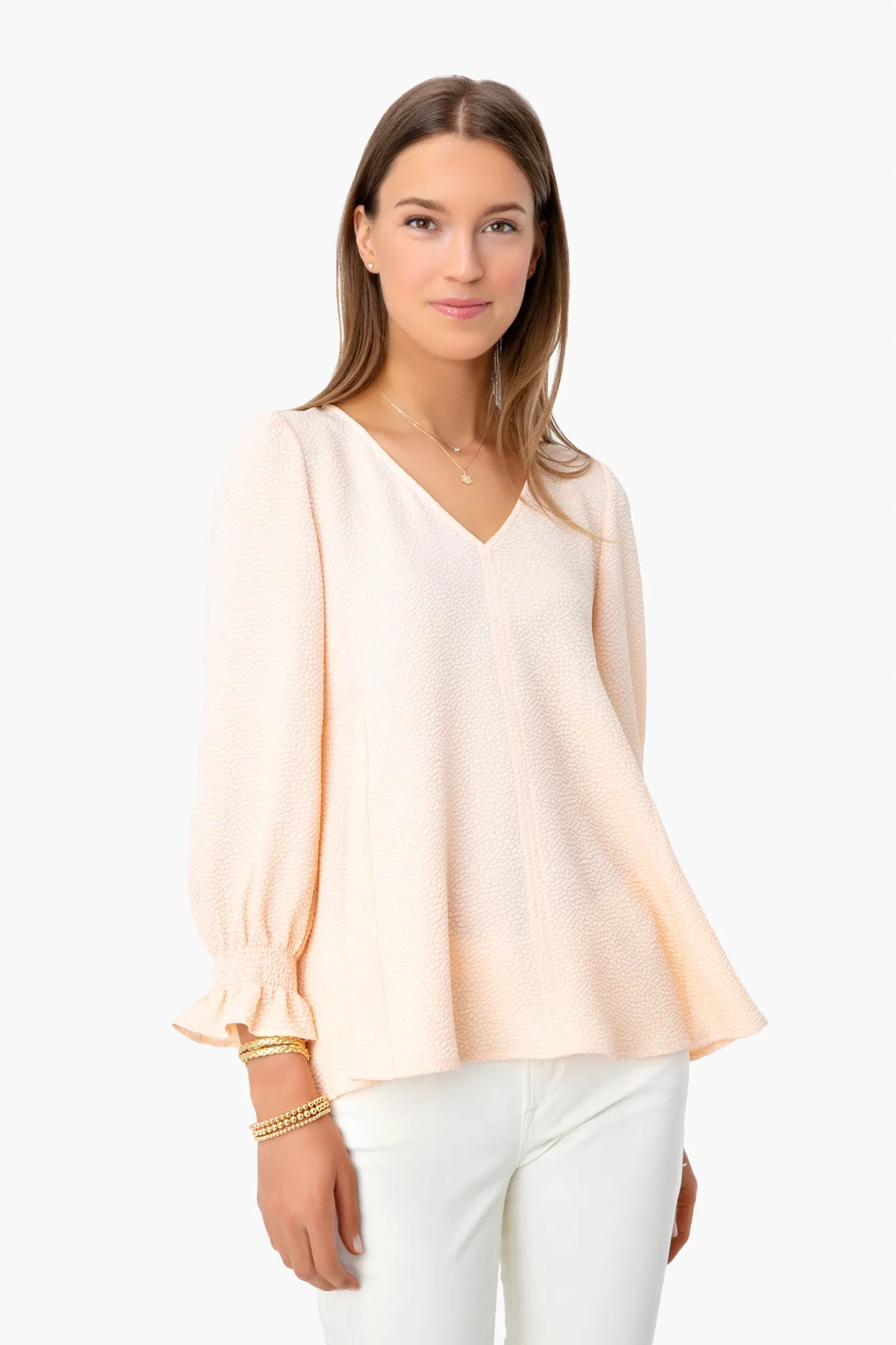 Peach Easton Blouse