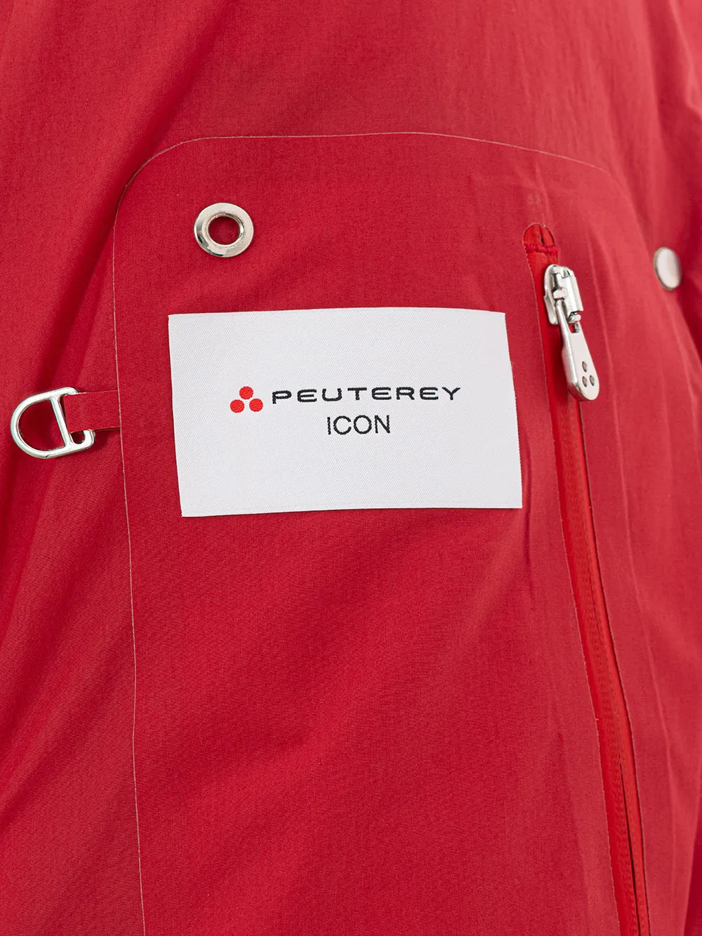 Peuterey Elegant Red Quilted Cotton Jacket