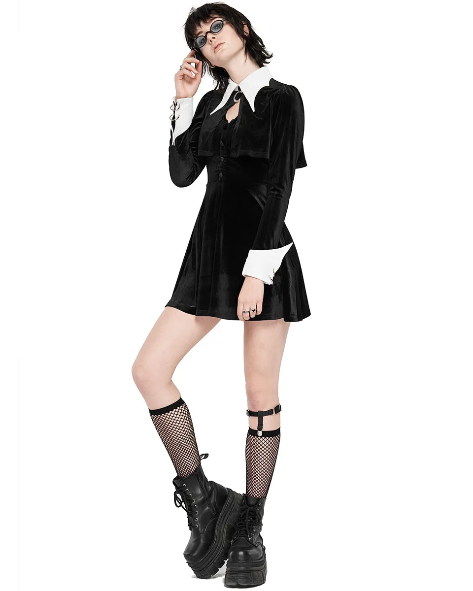 Punk Rave Incantine Gothic Lolita Witch Dress - Black Velvet