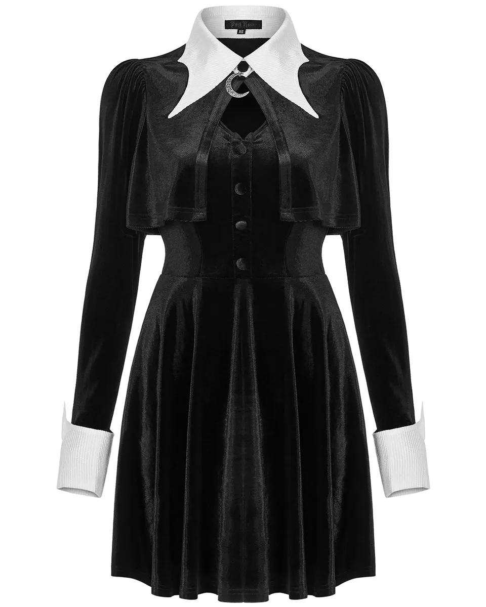 Punk Rave Incantine Gothic Lolita Witch Dress - Black Velvet