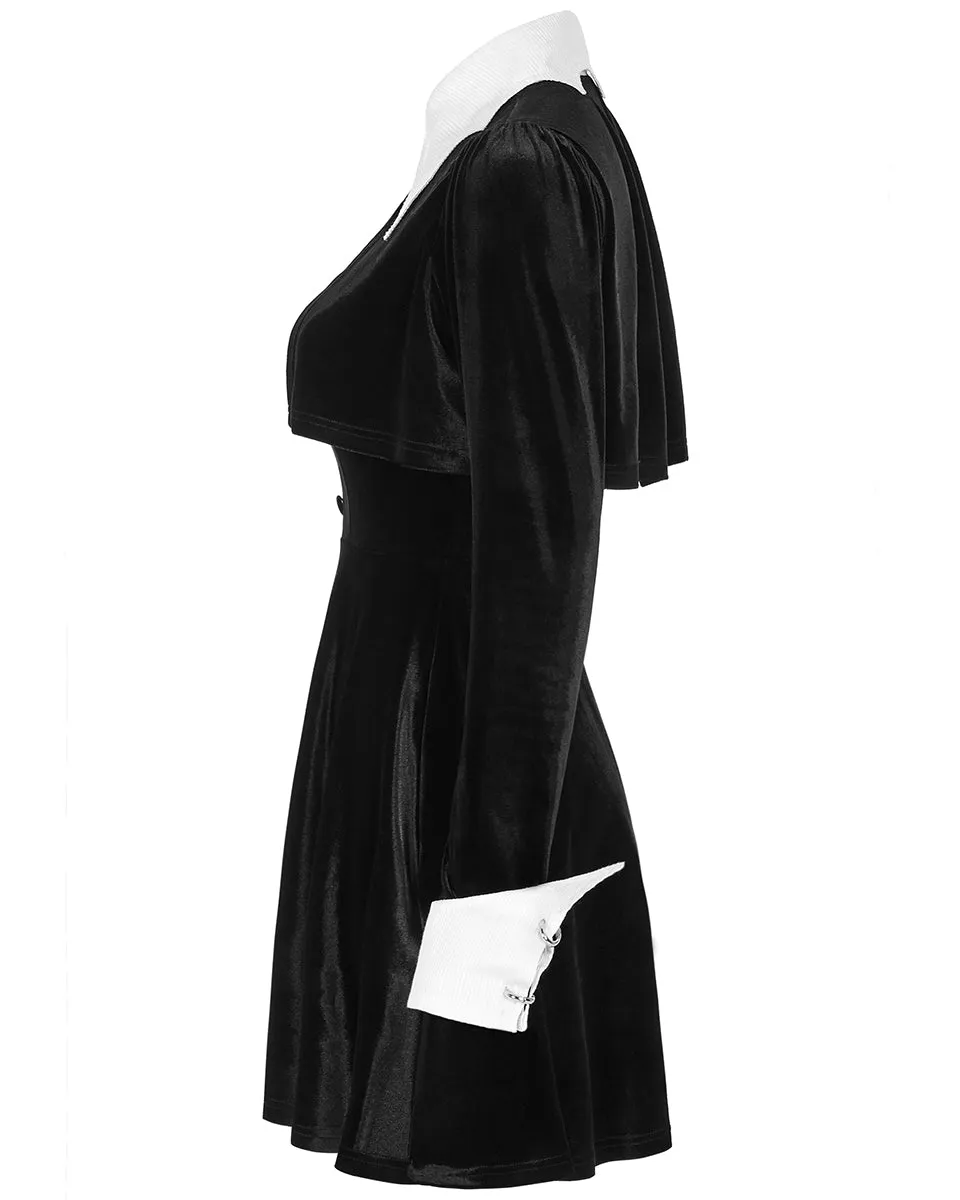 Punk Rave Incantine Gothic Lolita Witch Dress - Black Velvet