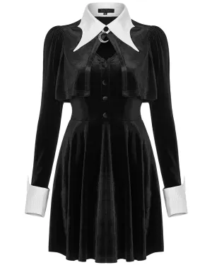Punk Rave Incantine Gothic Lolita Witch Dress - Black Velvet