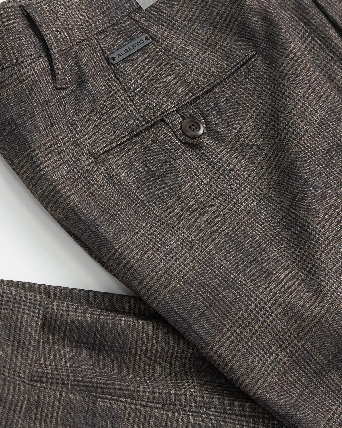 'Rob' Fit Modern Glencheck Jersey Pants