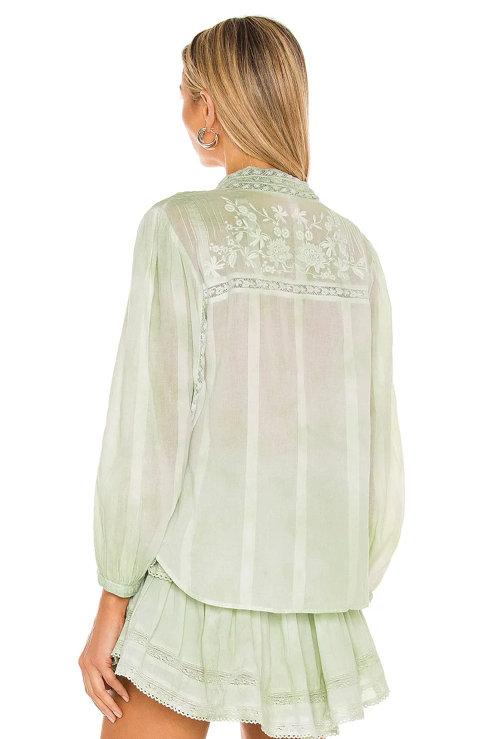 Ronda Top Moss Green Hand Dye
