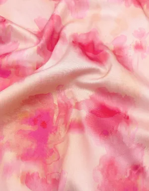 Rosé Drift Cotton Sateen Fabric